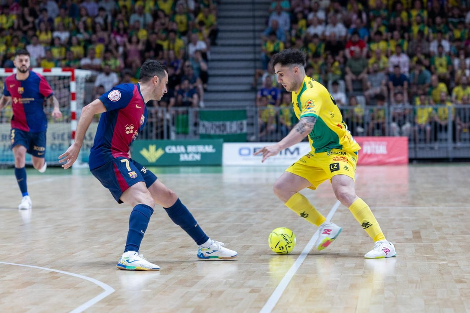 El triunfo del Barça ante el Jaén FS en el Olivo Arena