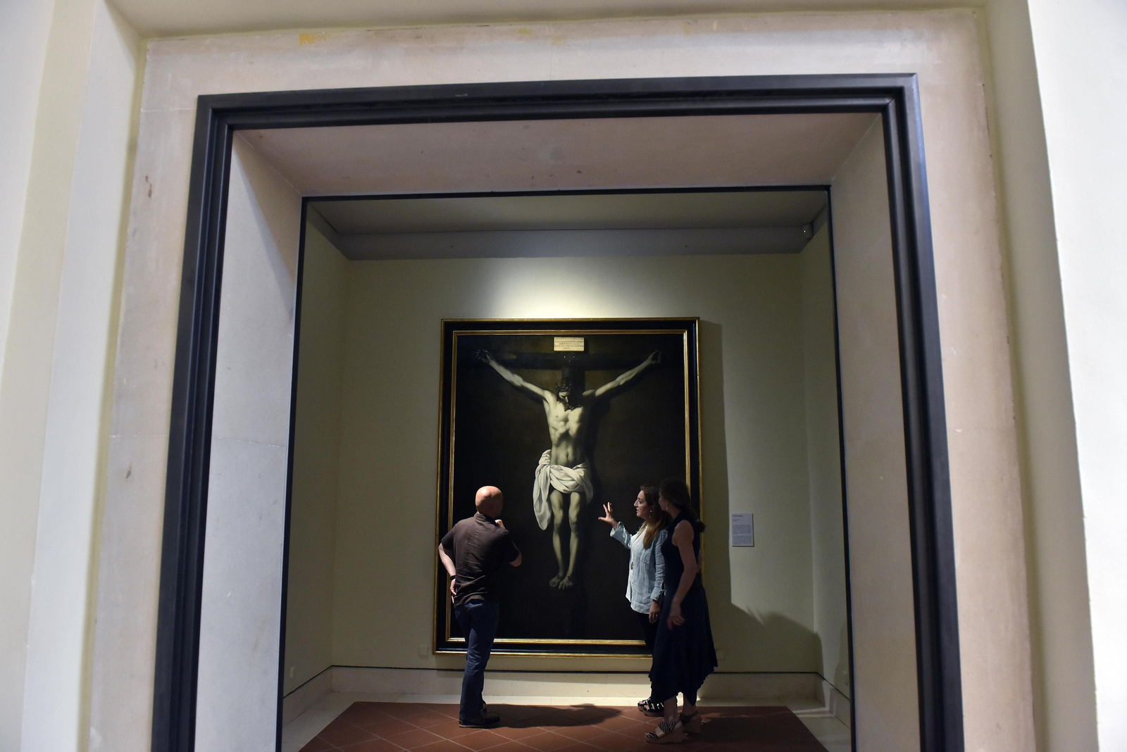 El 'Cristo crucificado' de Zurbarán, ya restaurado.