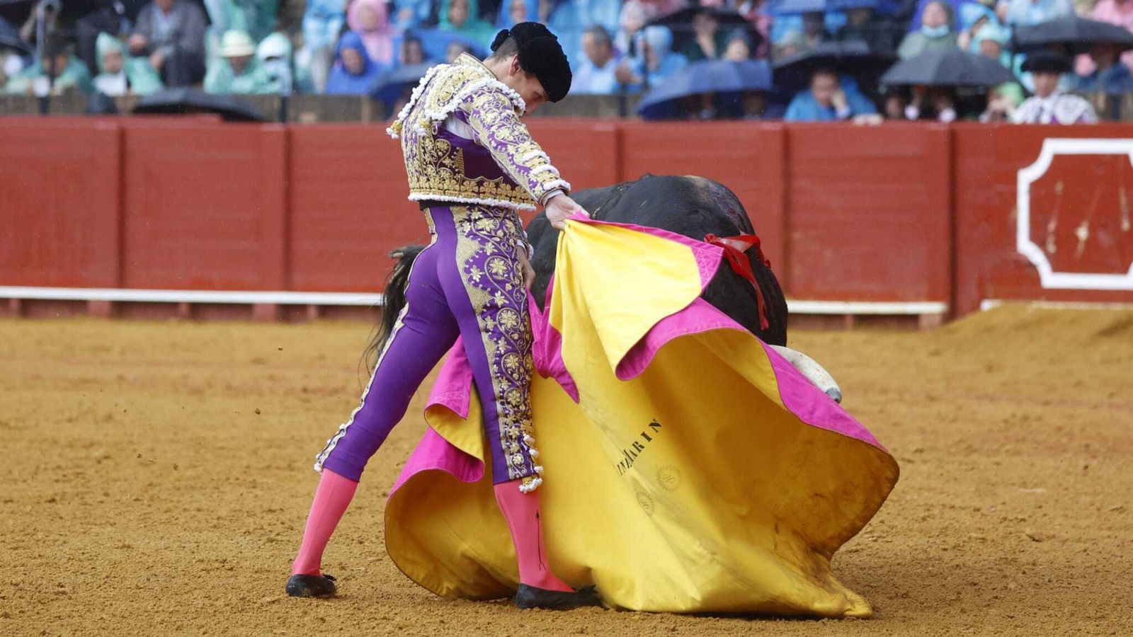 Ginés Marín, en su primera faena.