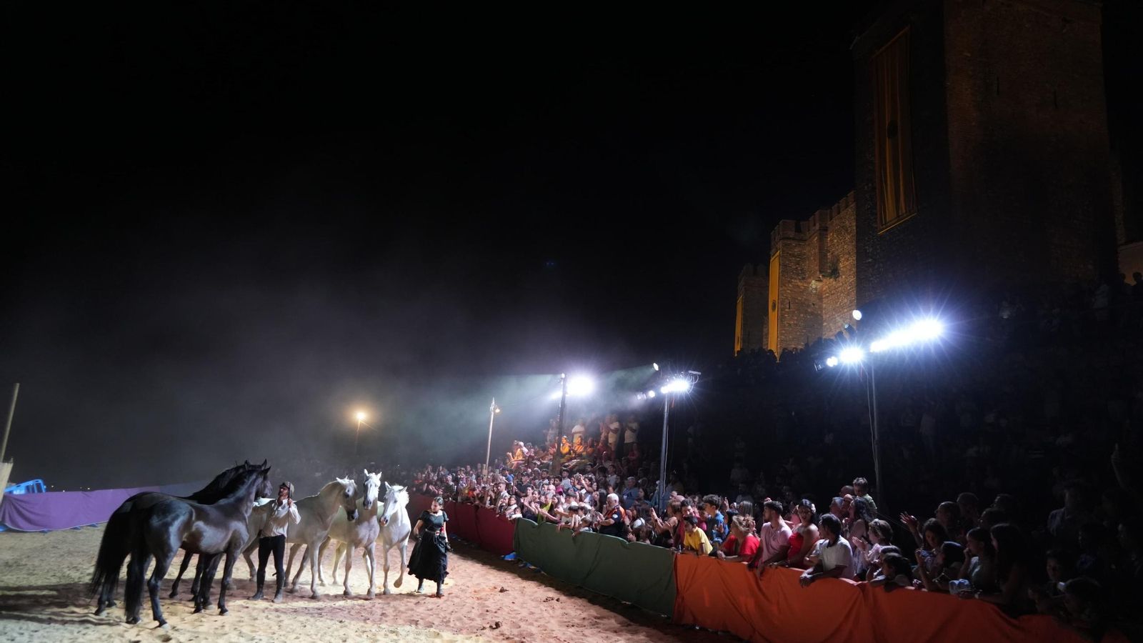 Espectáculo con caballos.