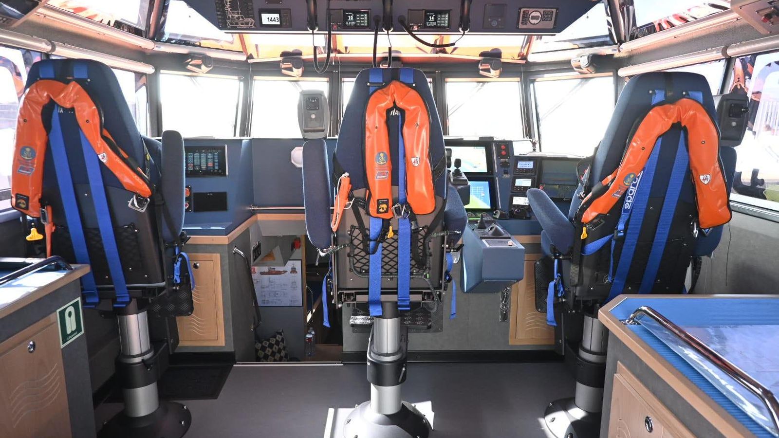 Interior de la embarcación.