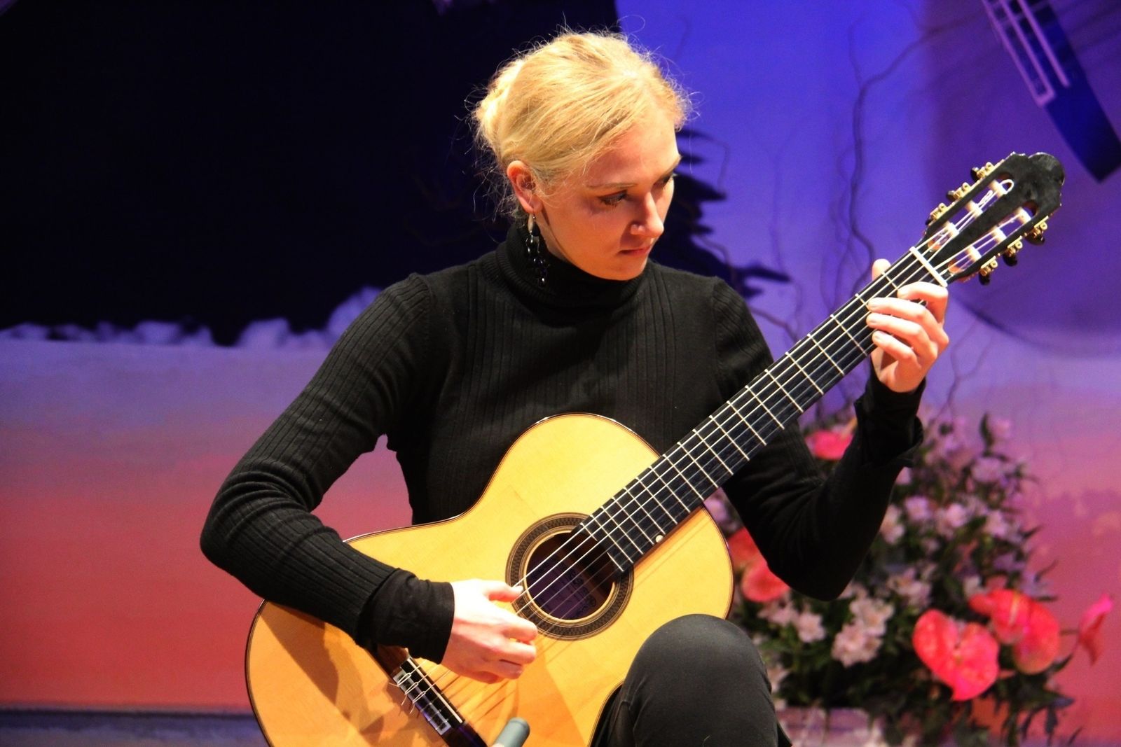 La guitarrista alemana Julia Trintschuk, en la final del pasado año.