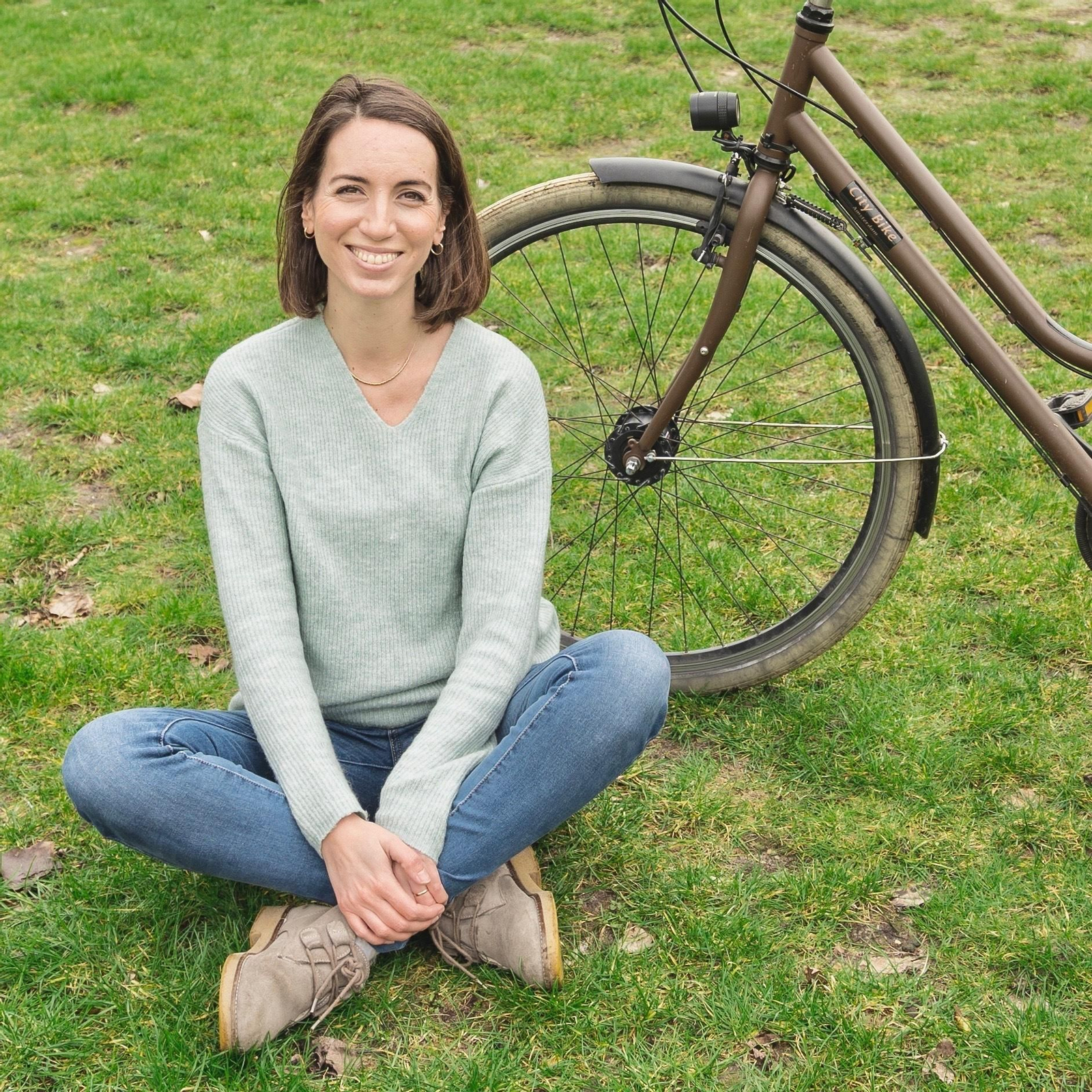 Ana Castán, otra de las promotoras del proyecto quierounabici.