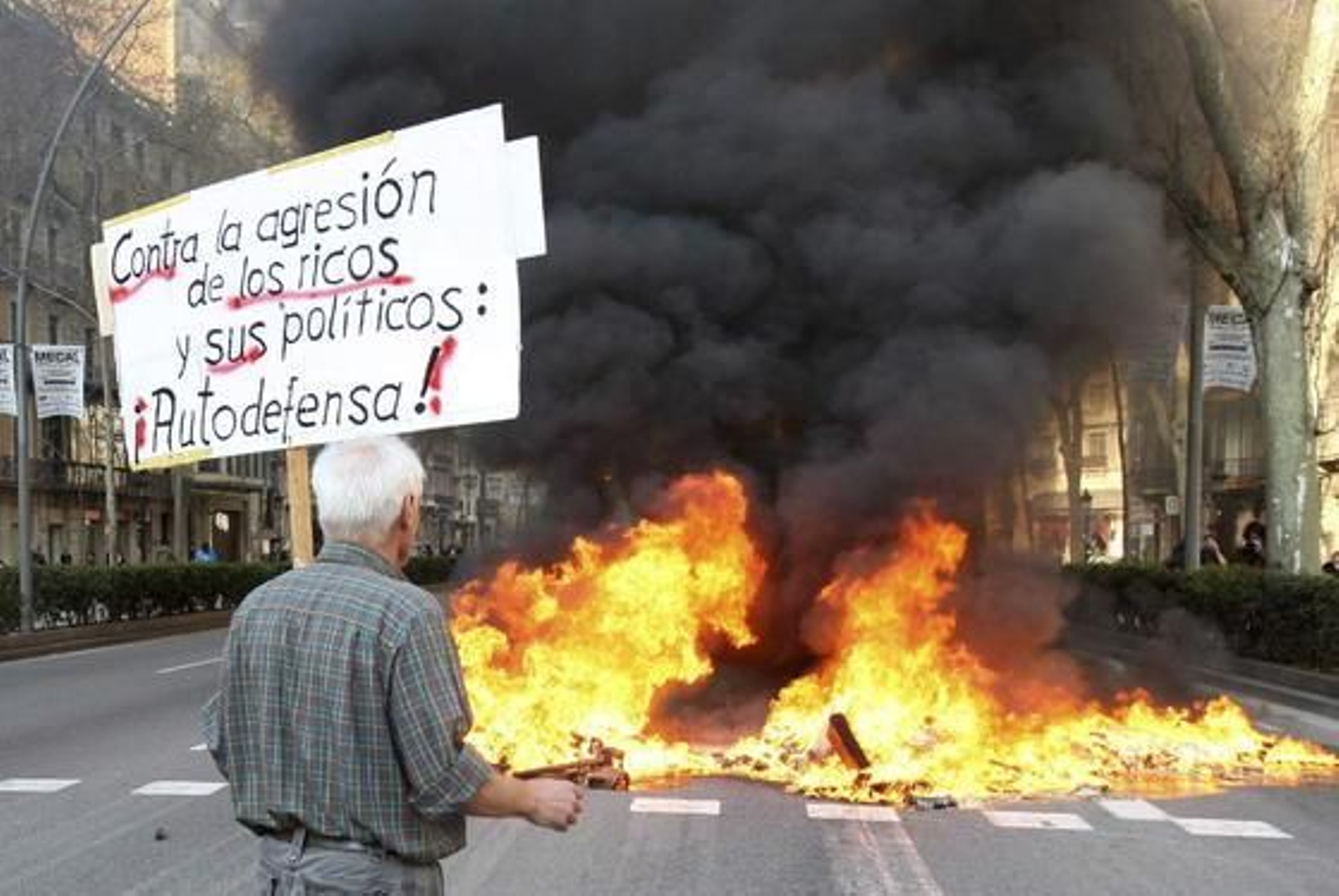 Las imágenes de la huelga general en España