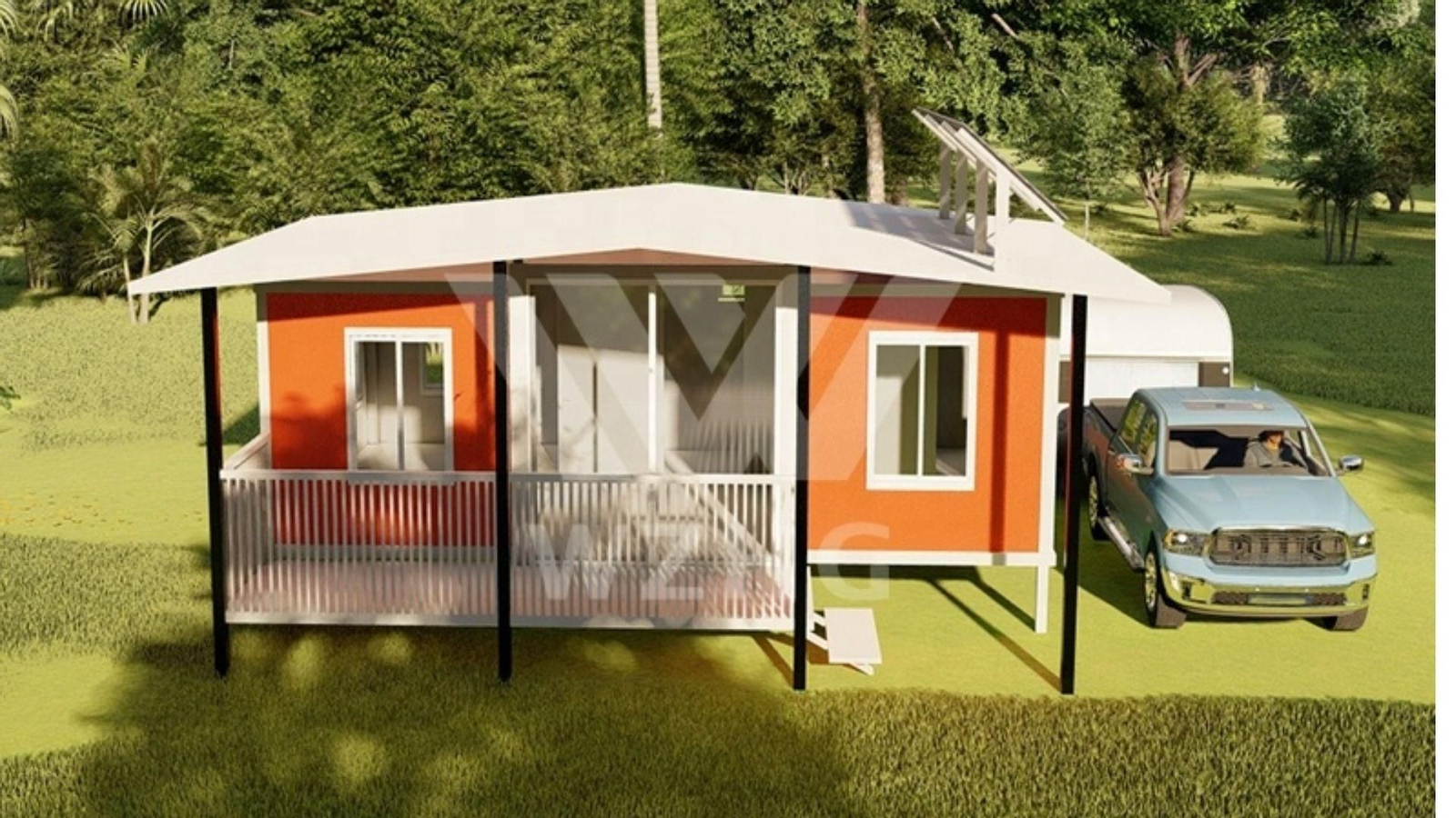 Casa prefabricada Modular de 20 y 40 pies, contenedor expandible