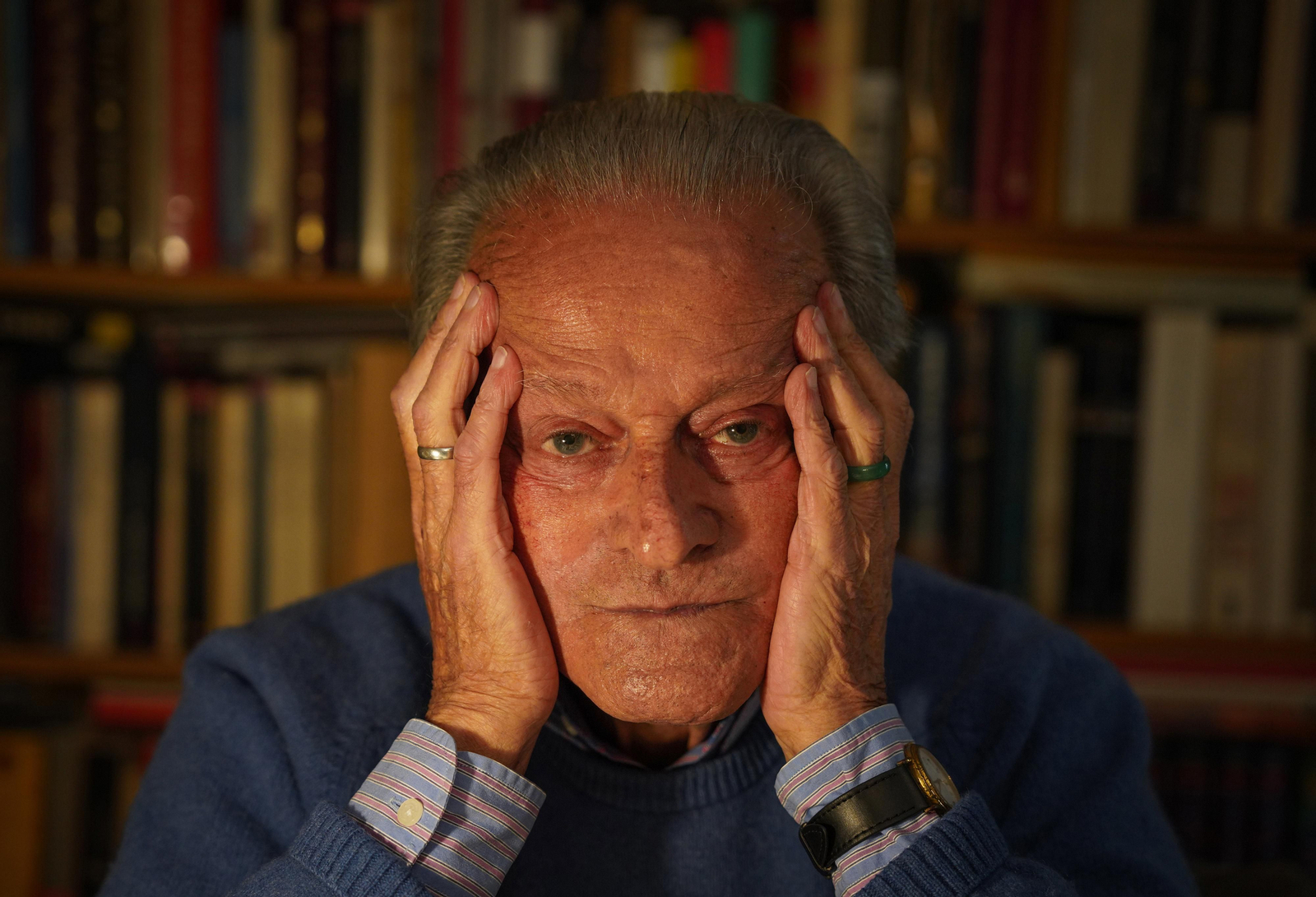 Francisco Bejarano retratado en su casa de Jerez
