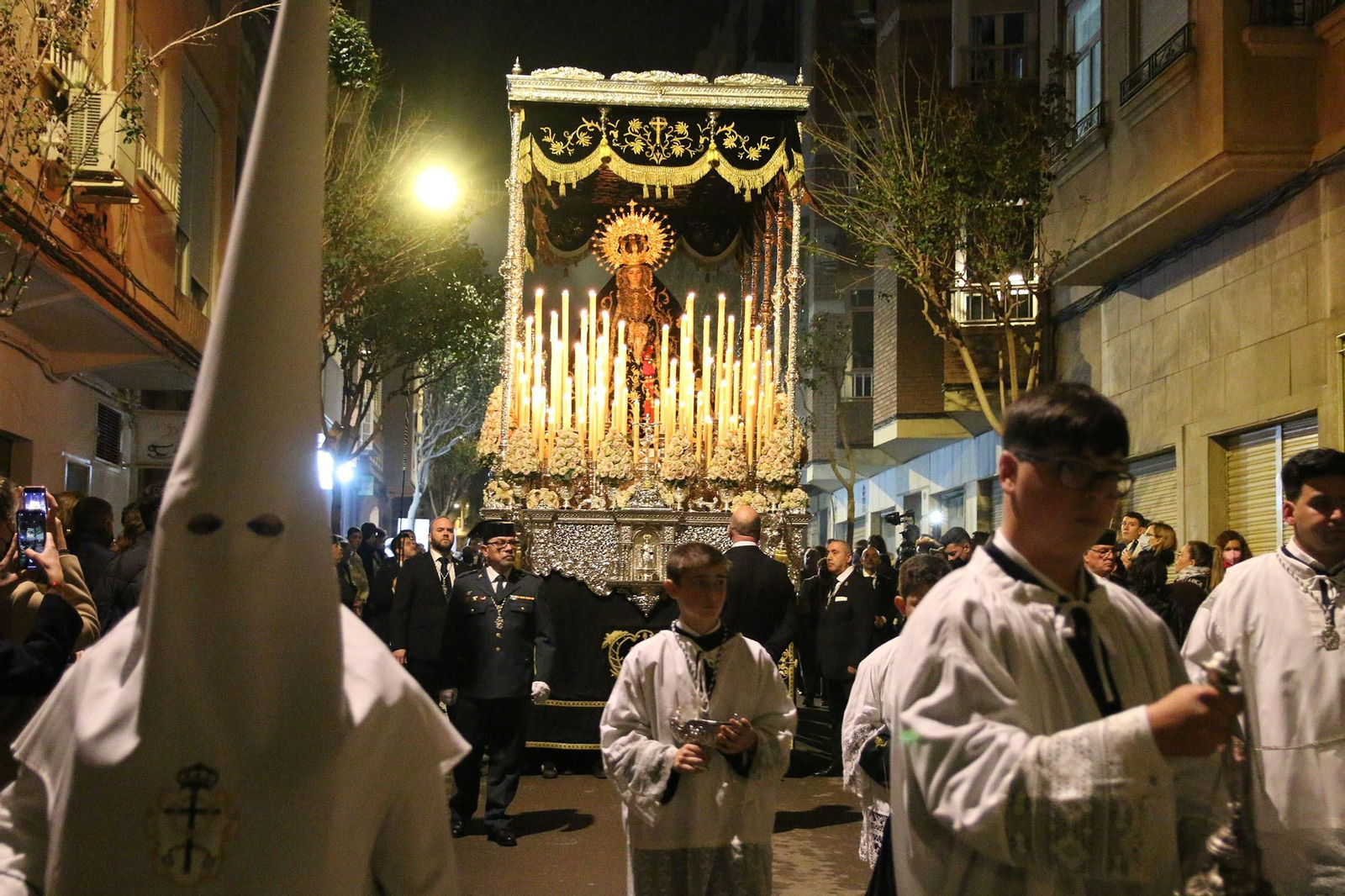 La procesión del Silencio de Almería, en imágenes