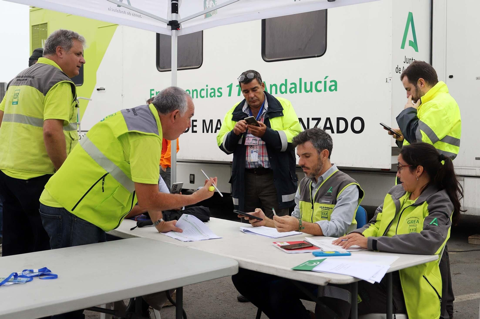 Simulacro de accidente en el Puerto de Huelva dentro del ejercicio regional RespuestA22, en imágenes