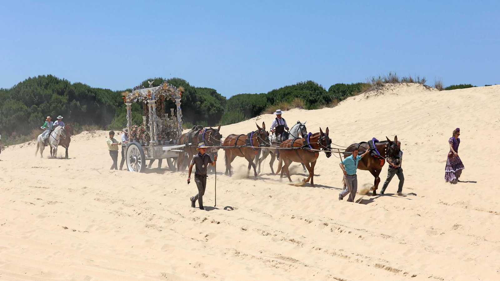 Jueves de camino de la Hdad de Jerez por el Coto Doñana