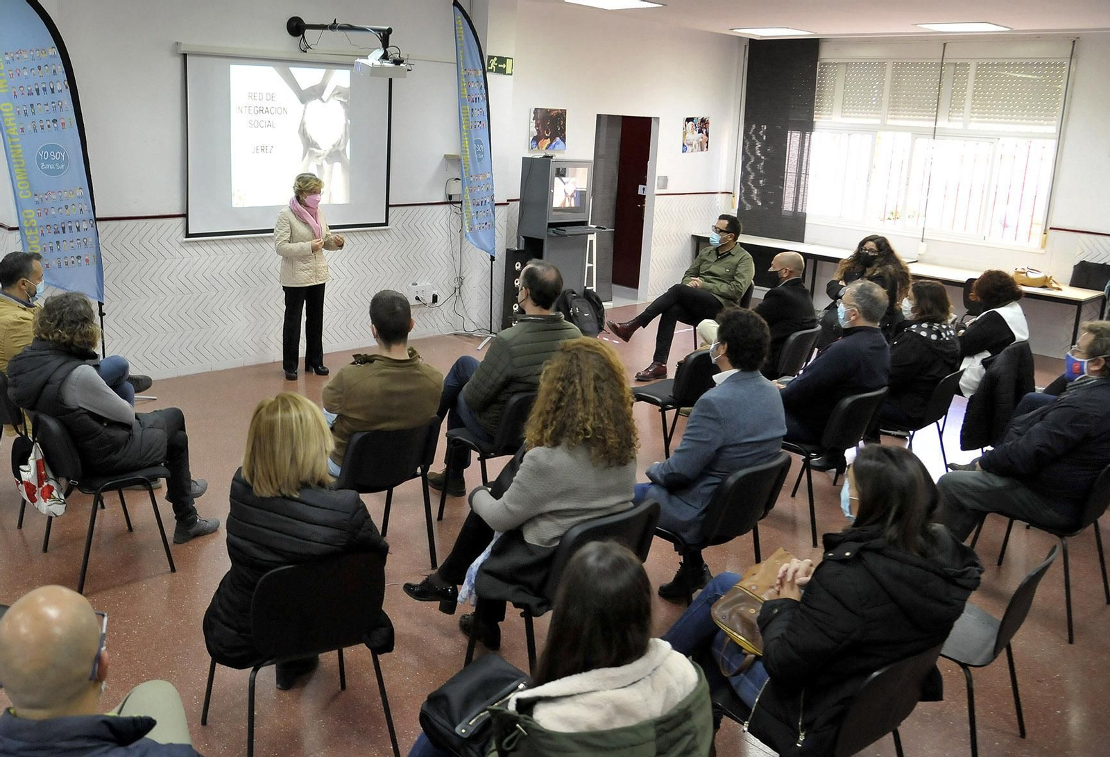 Carmen Collado, durante el encuentro.