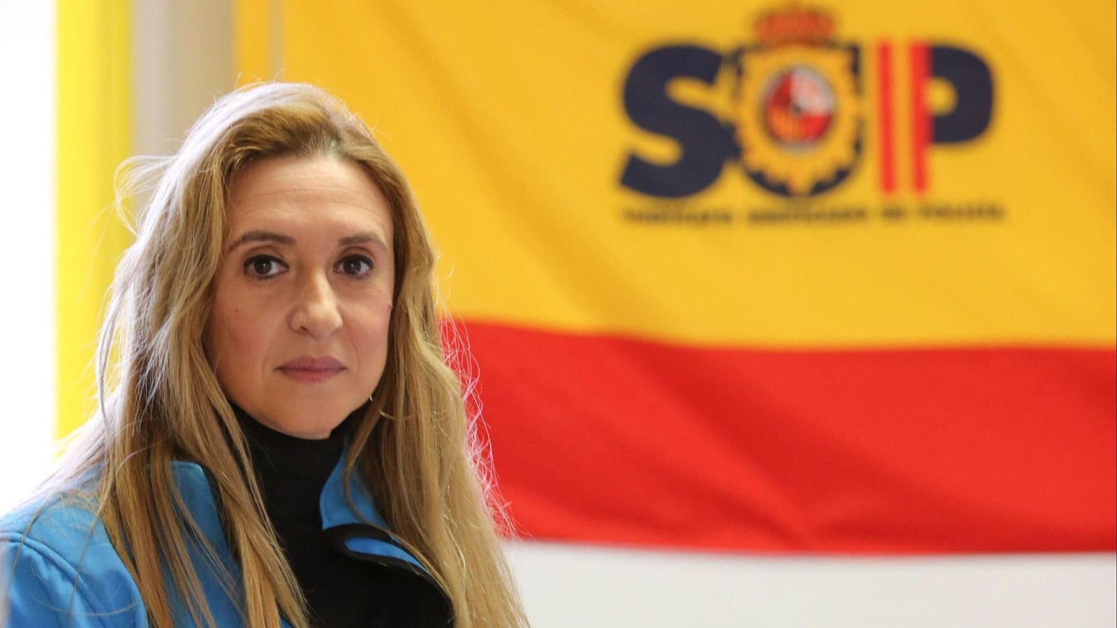 María Dolores Valencia, en las oficinas del SUP, en una foto de archivo de Málaga Hoy.