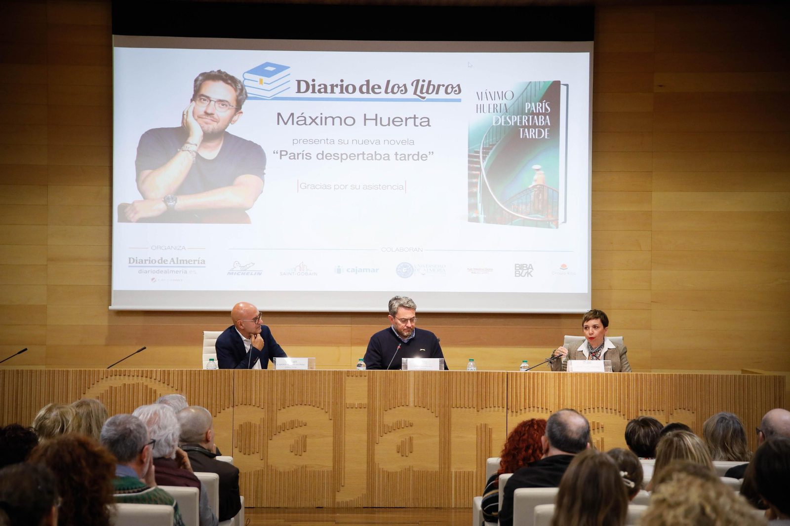 Antonio Lao, Máximo Huerta y María del Mar Ruiz.