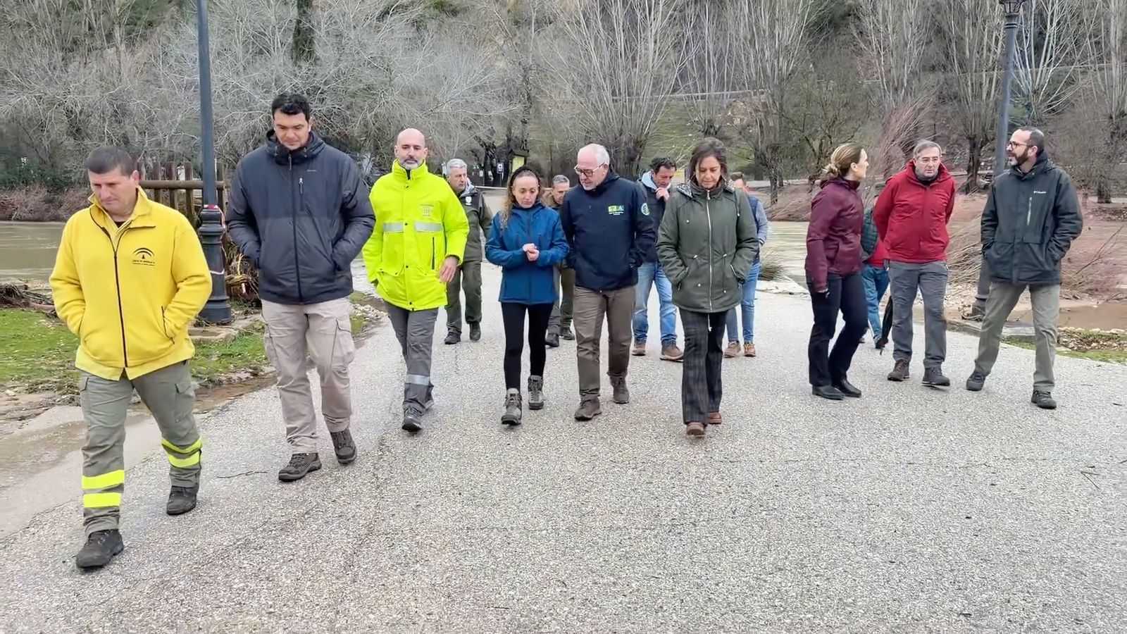 Jesús Estrella y Catalina García, en la visita a Coto Ríos.
