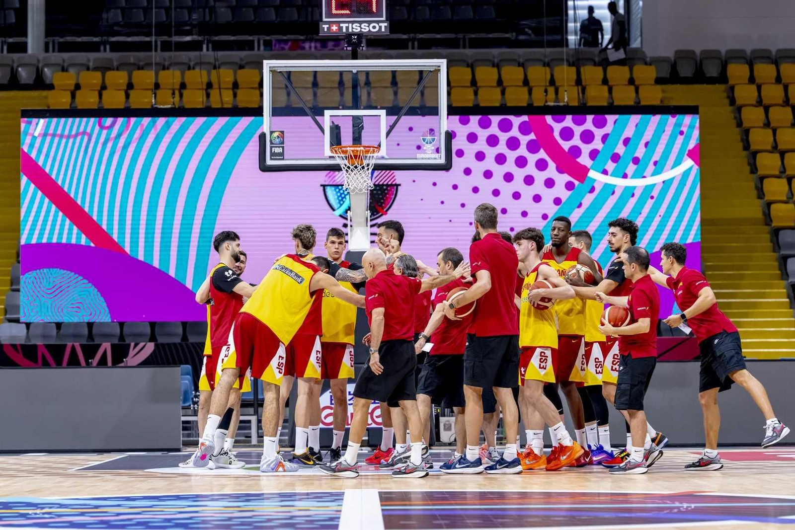 Un entrenamiento de España