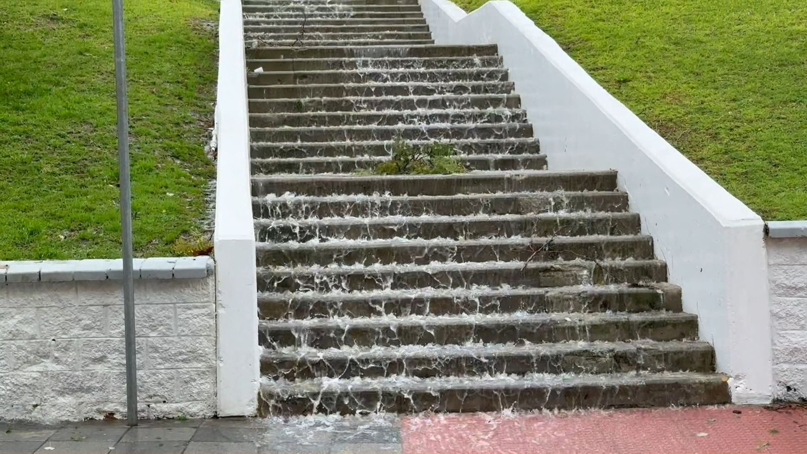 Inundaciones por la borrasca Kristin en Algeciras.