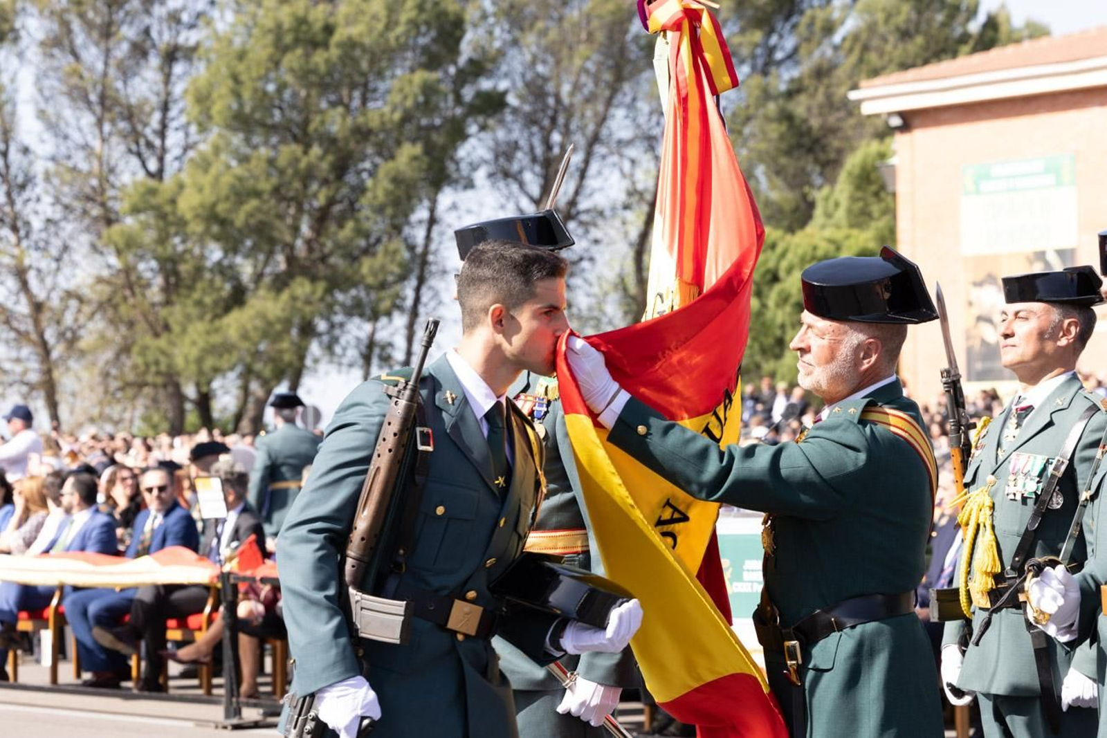 Acto de jura de bandera de la 130ª promoción de guardias civiles de la Academia de Baeza