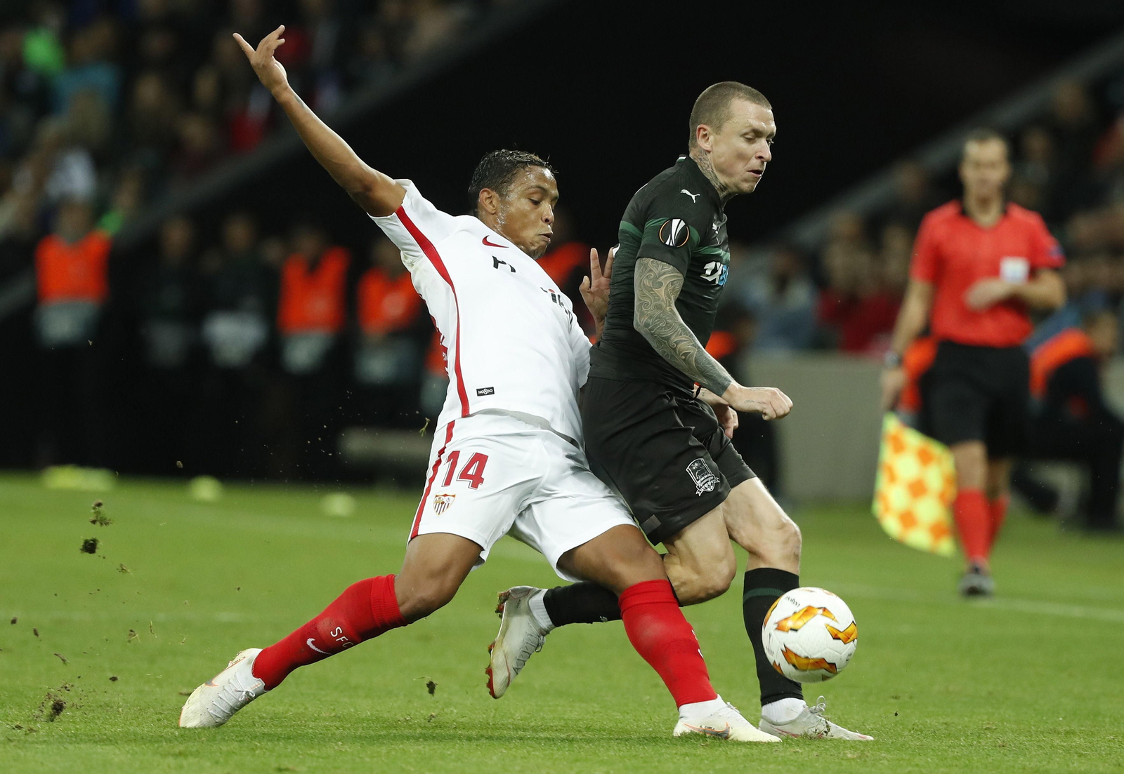 El Krasnodar-Sevilla FC, en imágenes