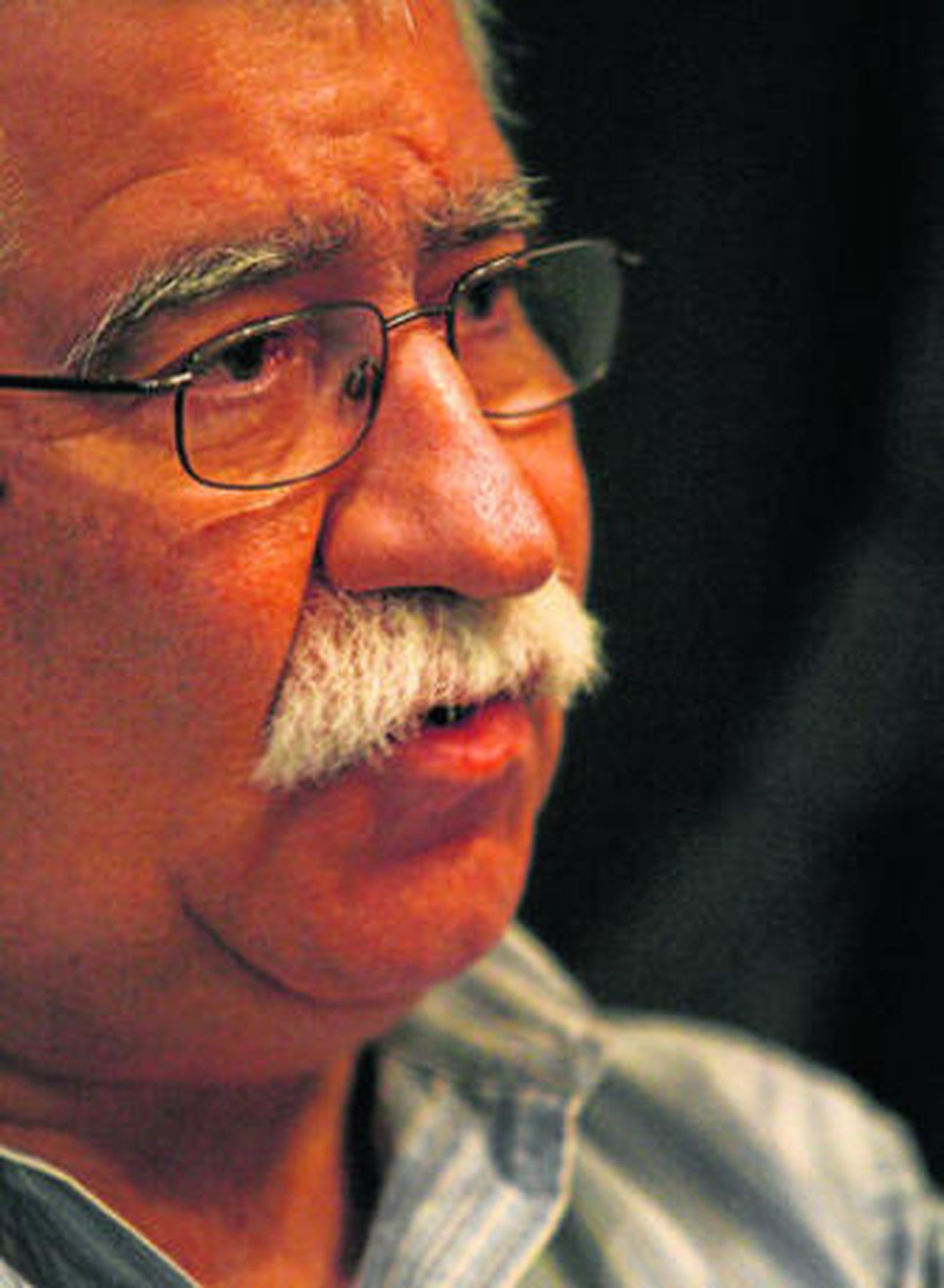 Manuel Jiménez, en un momento de la entrevista.