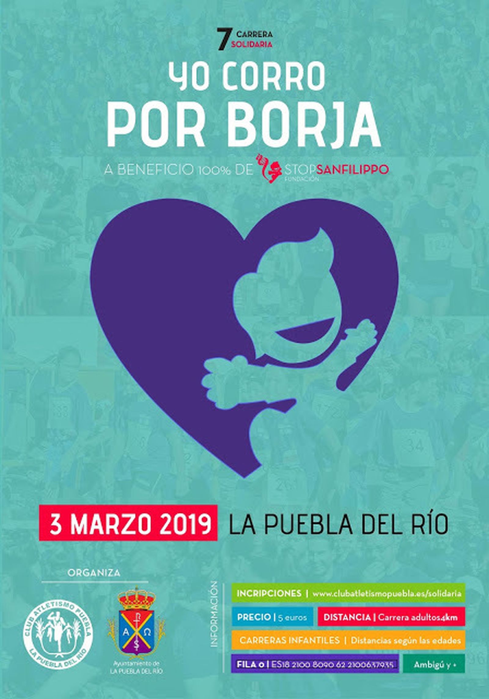 Cartel de la carrera benéfica.