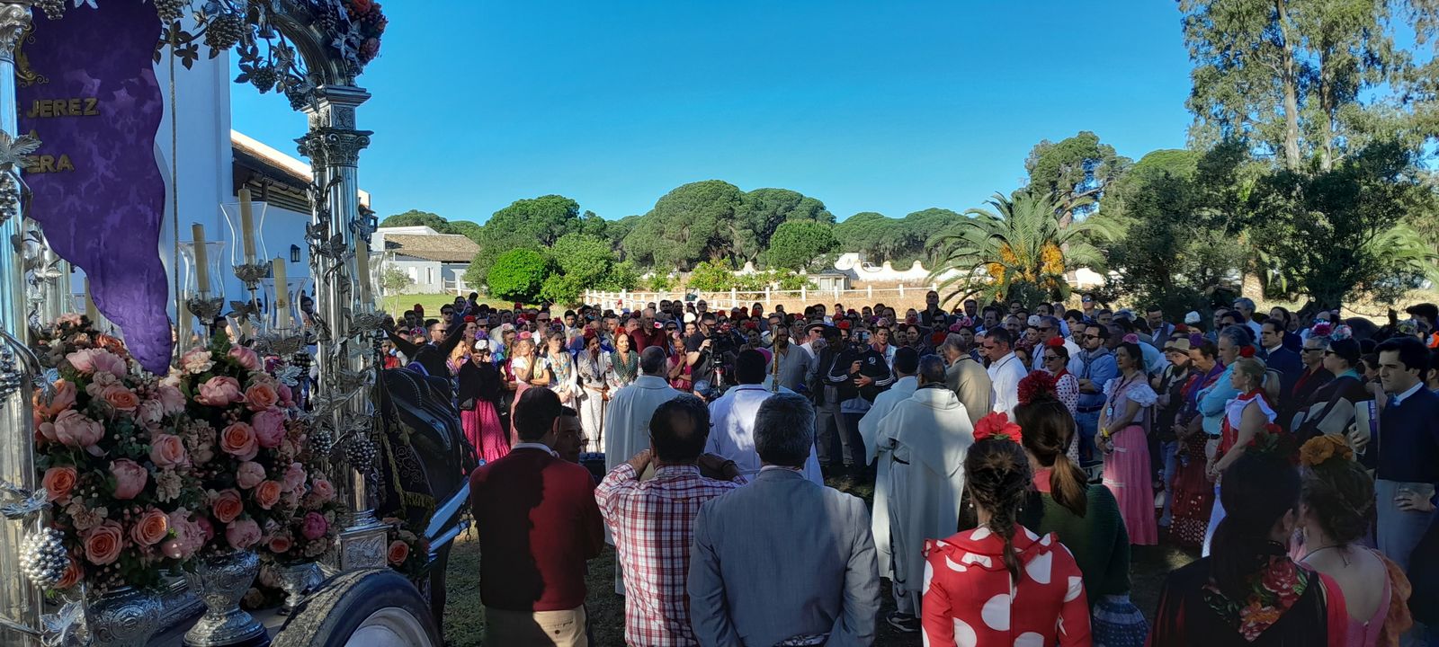 Imágenes de la Hermandad del Rocío de Jerez en el Coto