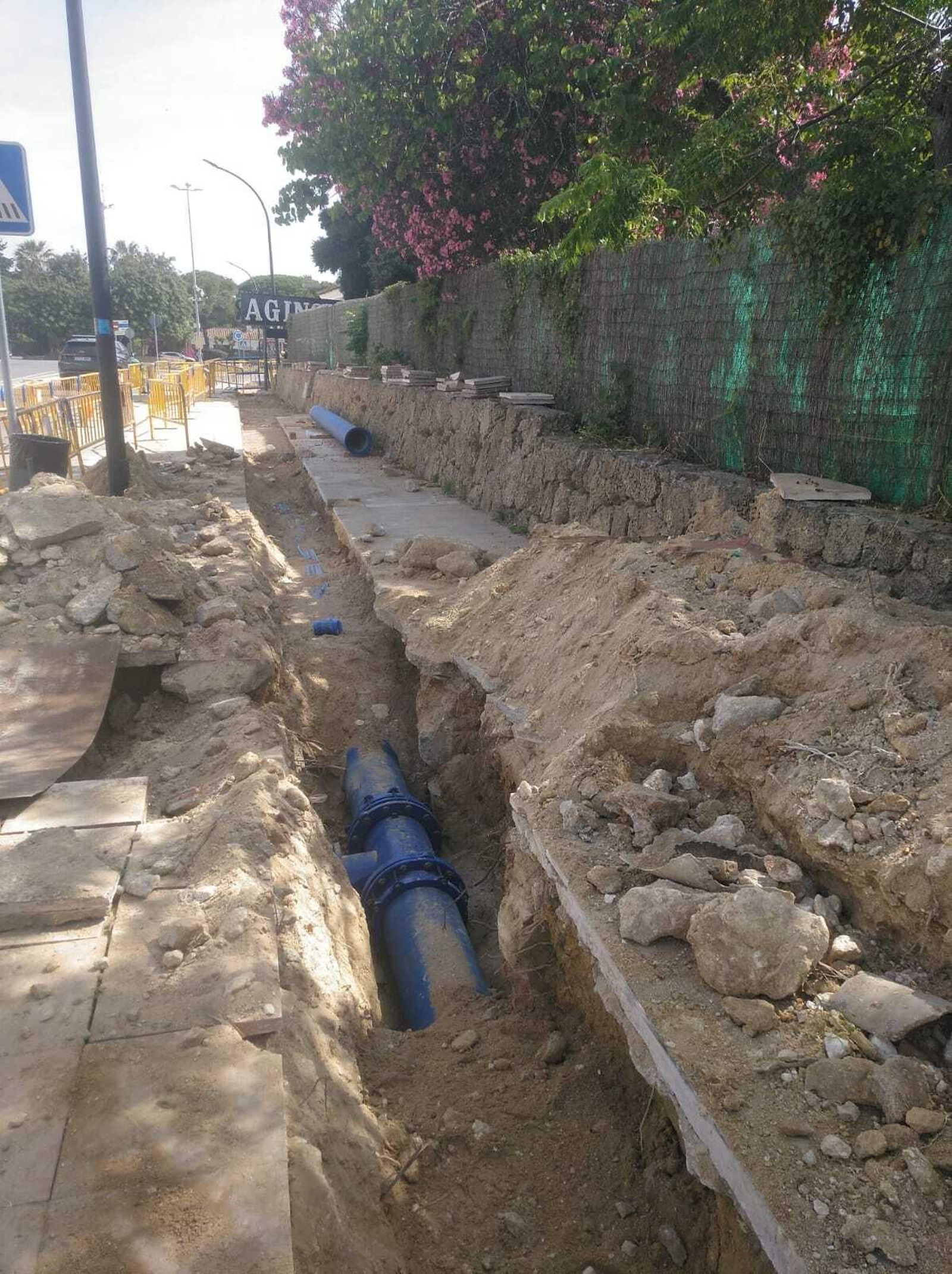 Las nuevas conducciones instaladas por Apemsa.