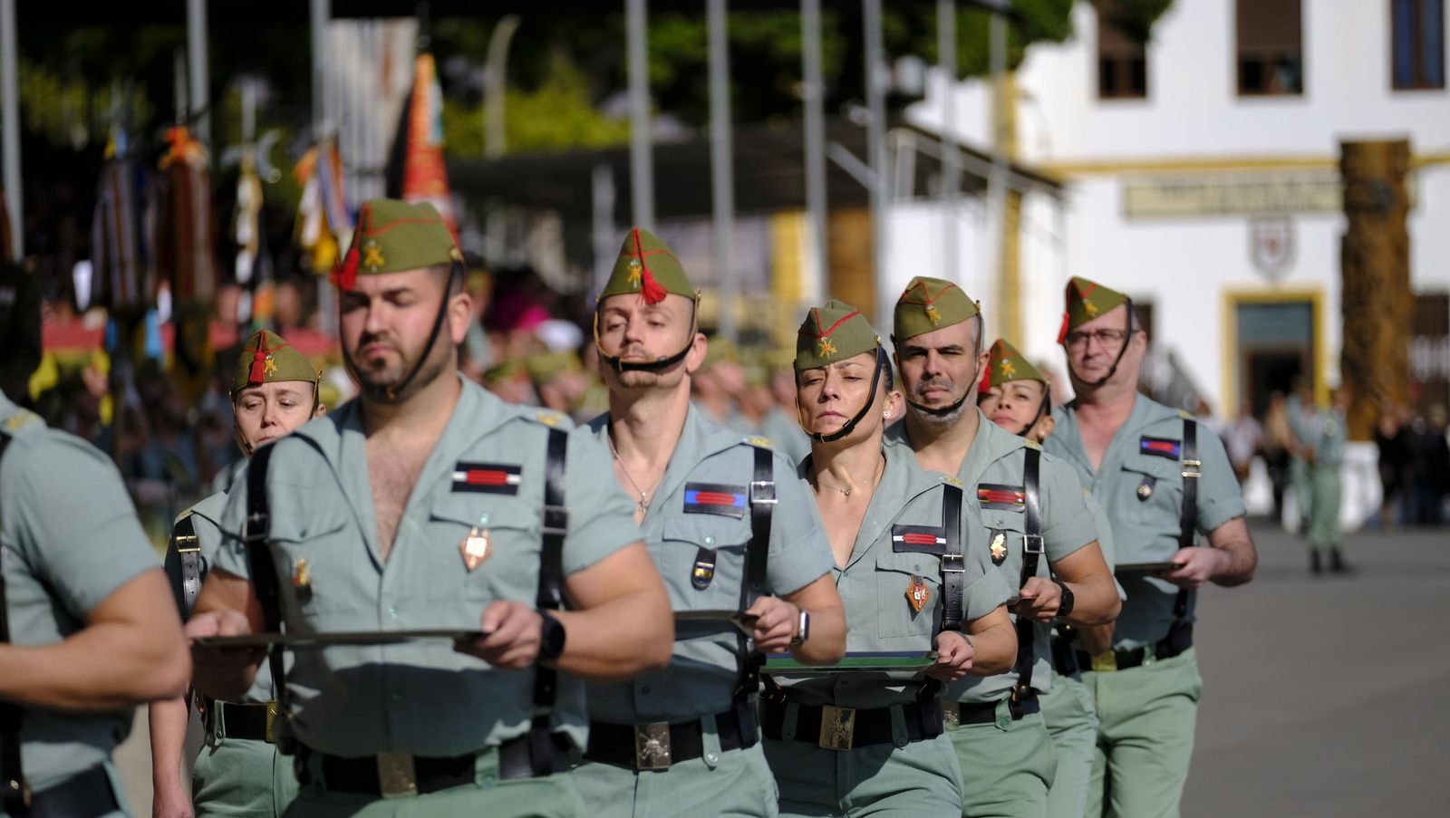 Conmemoración del Combate de Edchera en la Base Álvarez de Sotomayor de La Legión, en imágenes