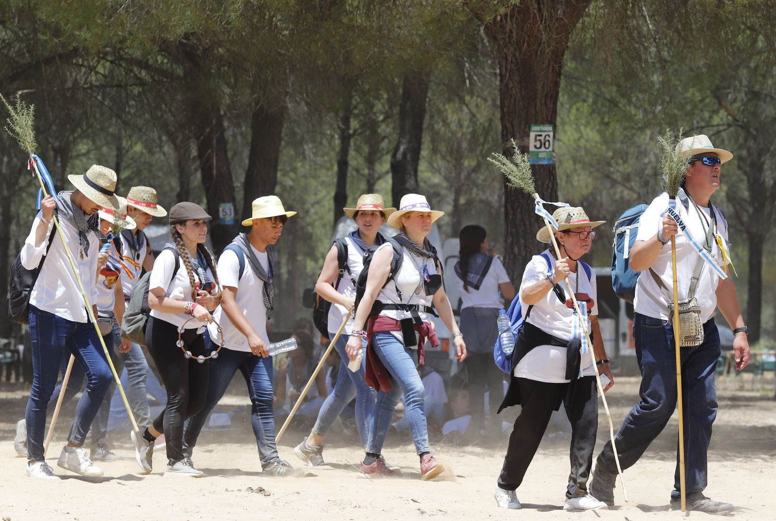 Todos los peregrinos de la Hermandad de Huelva, en imágenes