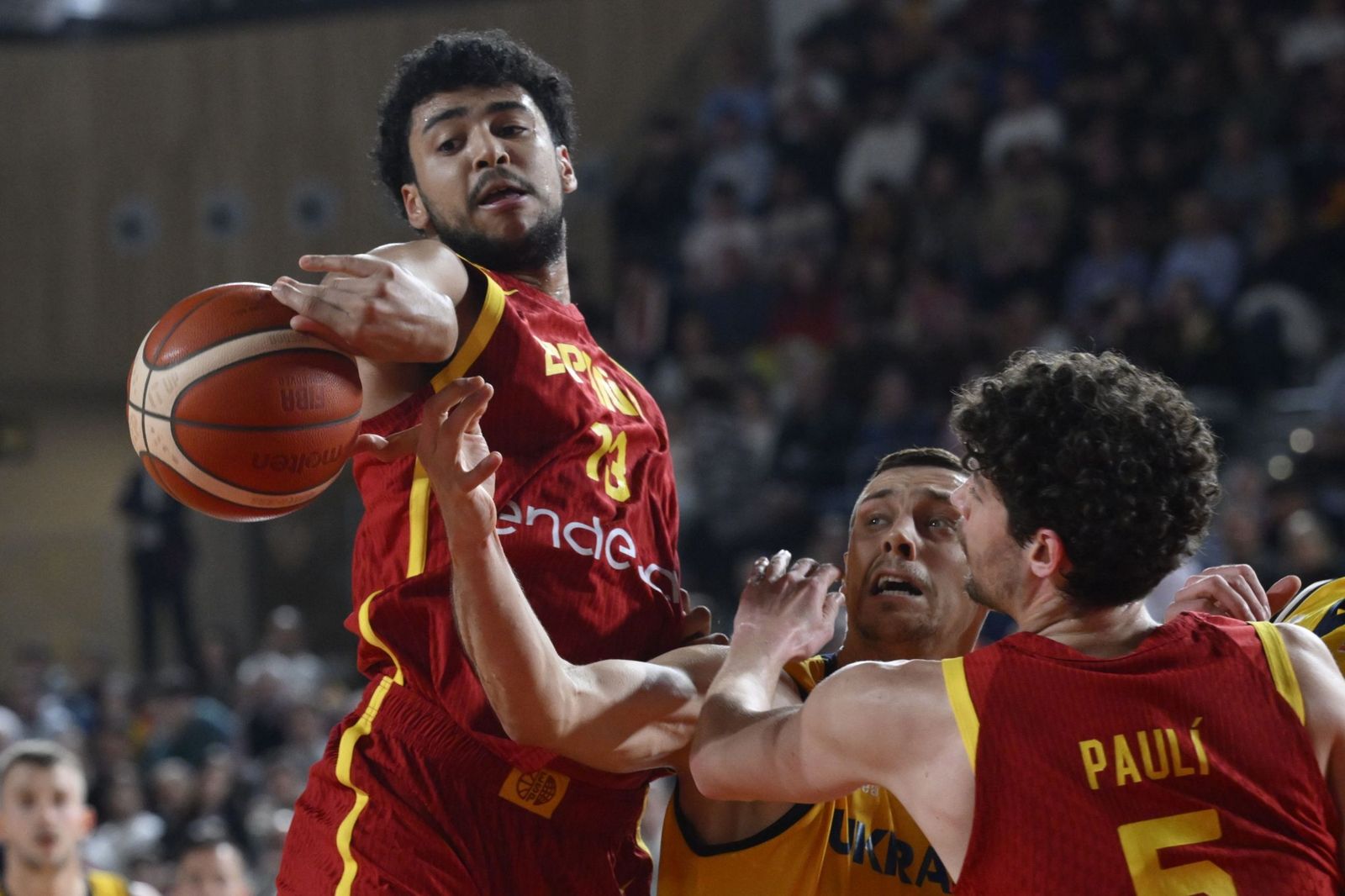 Las mejores fotos del España-Ucrania de baloncesto