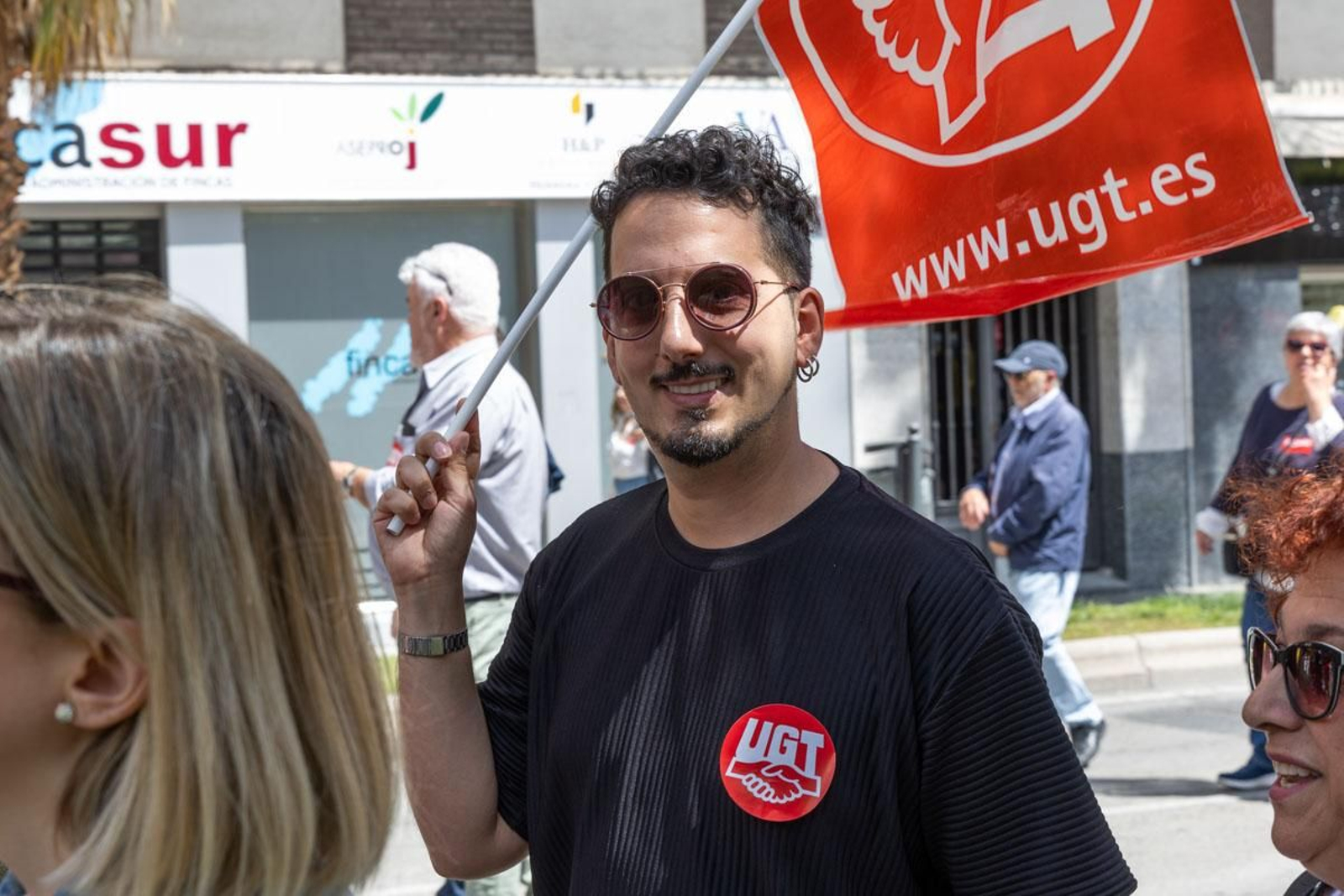 Manifestación convocada por el 1º de Mayo