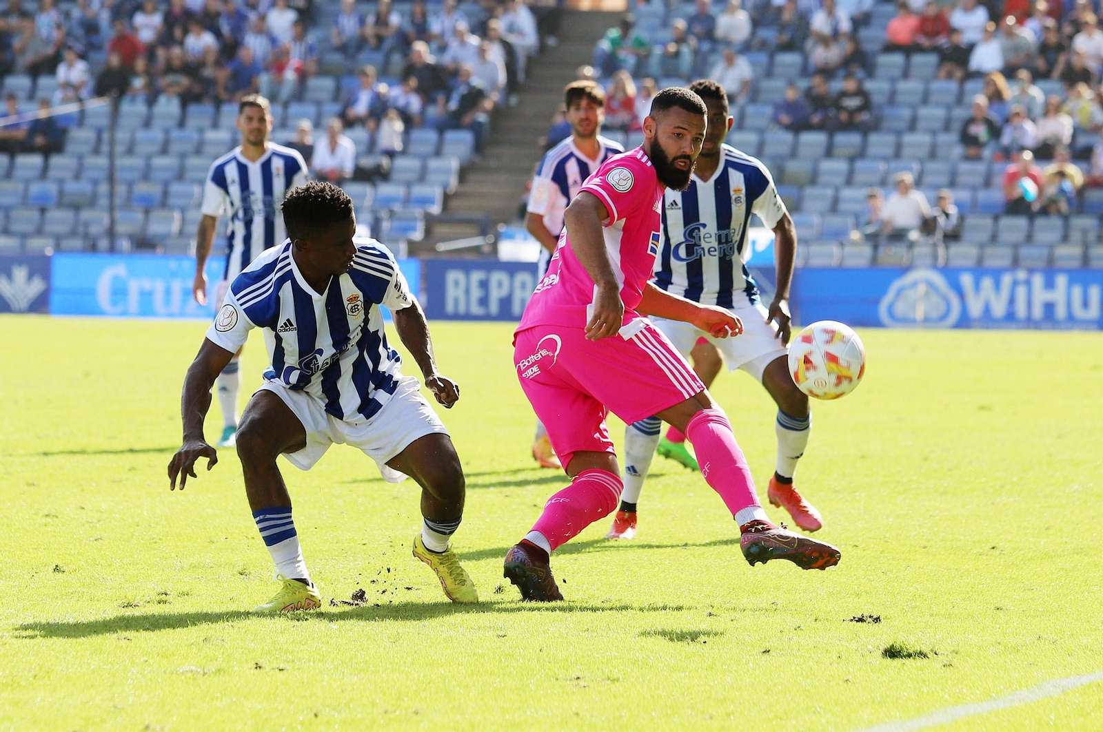 Las mejores imágenes del Recreativo de Huelva-Burgos, partido de eliminatoria de la Copa del Rey