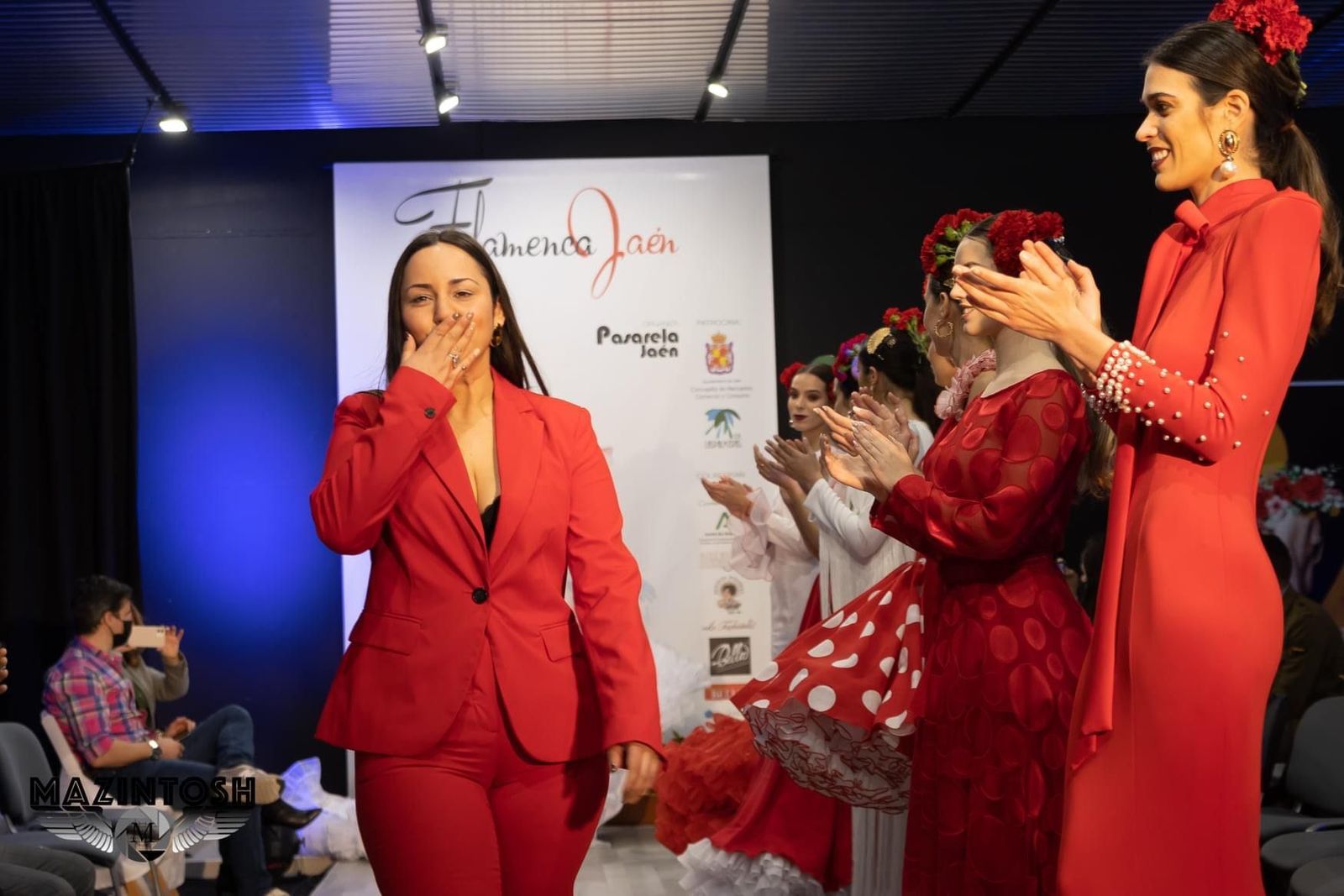 La diseñadora Gema Valero en un desfile en Jaén