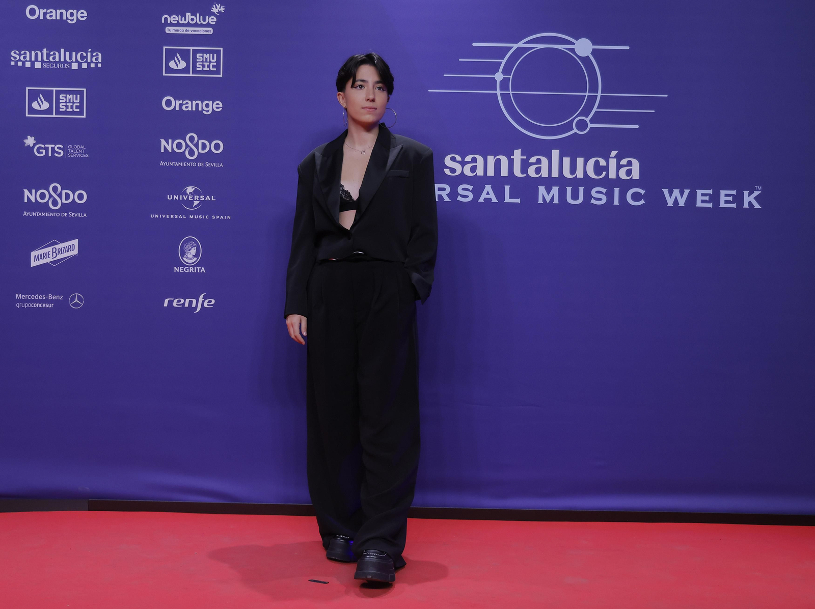 Famosos y artistas en la alfombra roja de la gala del flamenco en los 'Santalucía Universal Music Week'