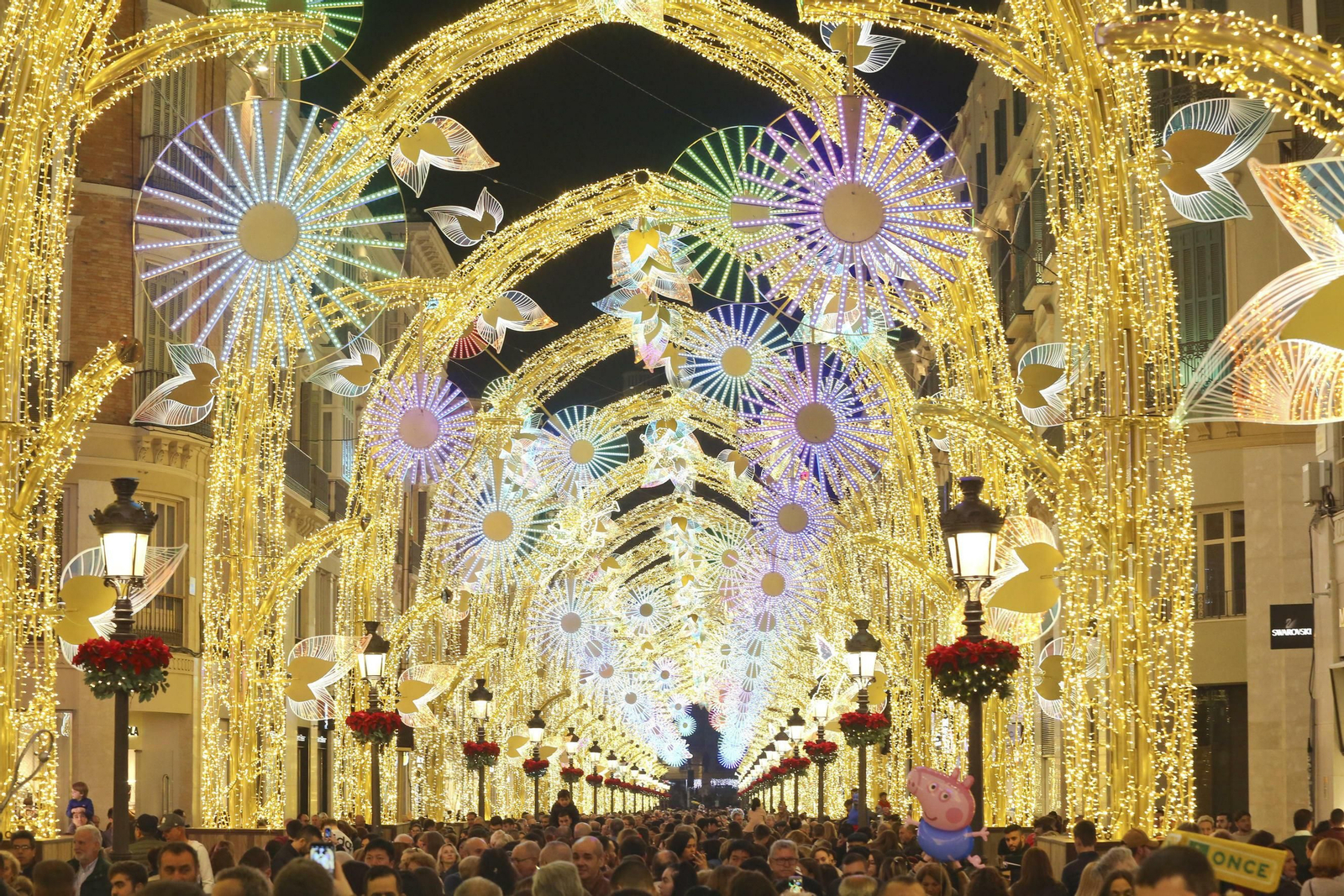 Las fotos de las luces de Navidad en Málaga Las fotos de las luces de Navidad en Málaga