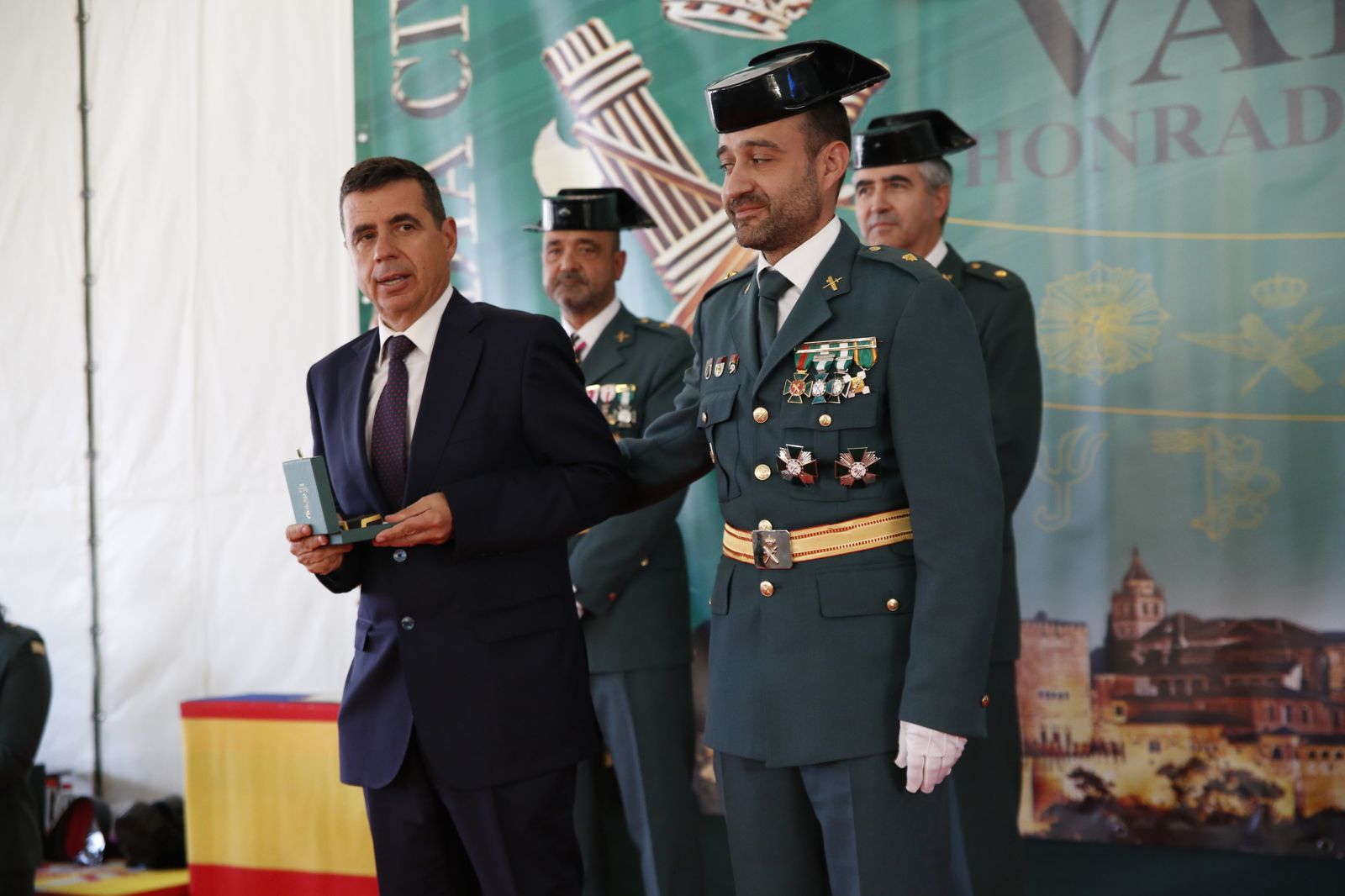 Imágenes del acto de celebración de la patrona de la Guardia Civil