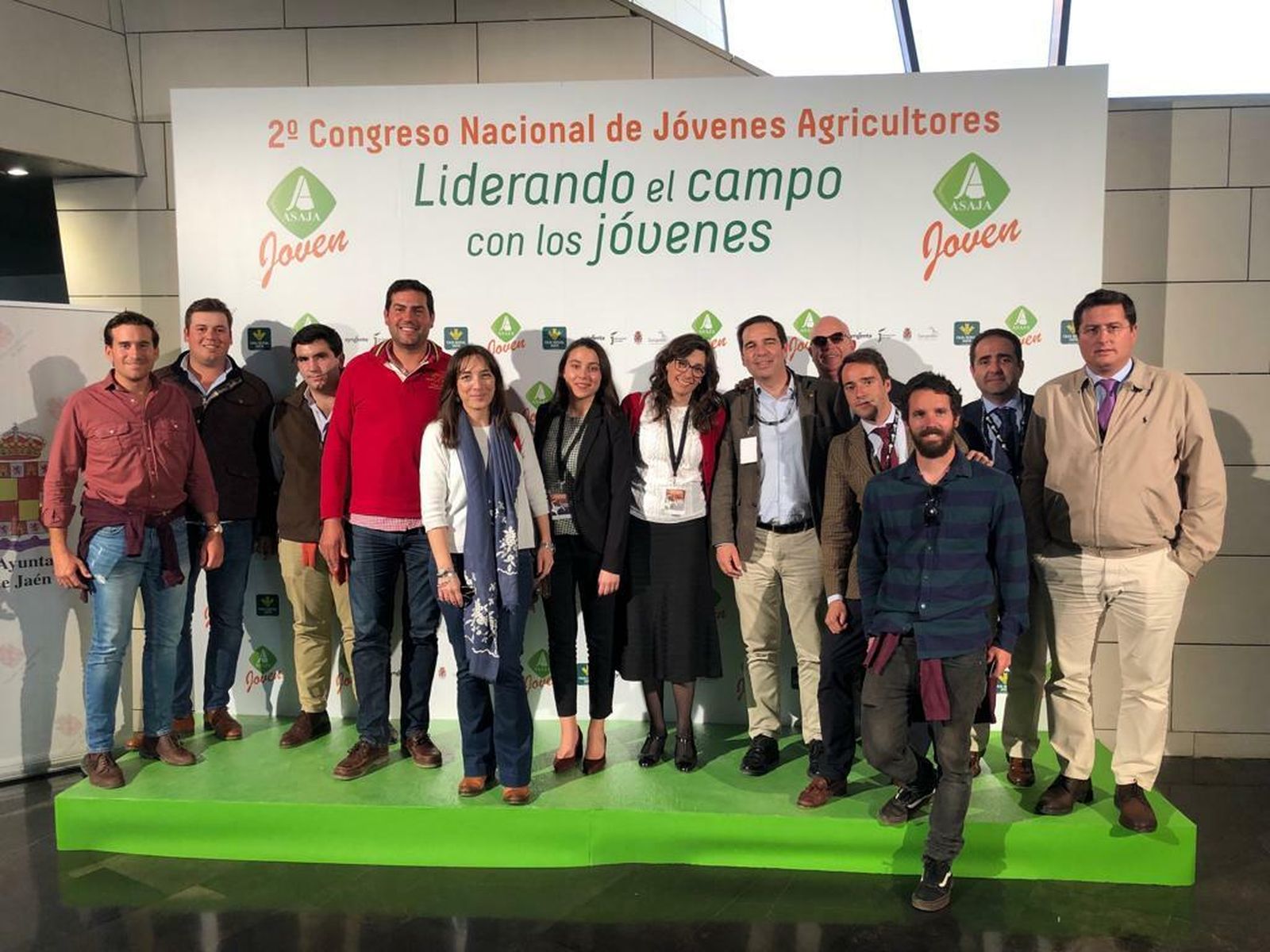 Miembros de la delegación de Asaja-Cádiz que ha participado en el Congreso Nacional de Jóvenes Agricltores.