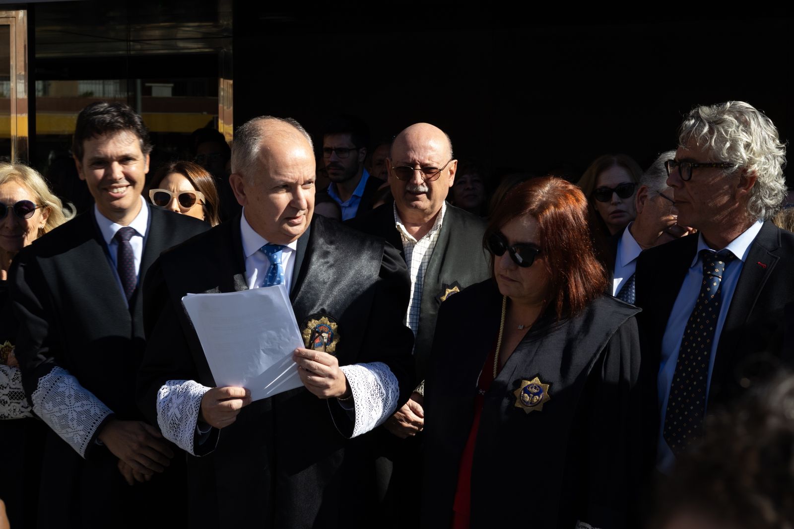 Concentración en la Ciudad de la Justicia de Almería.