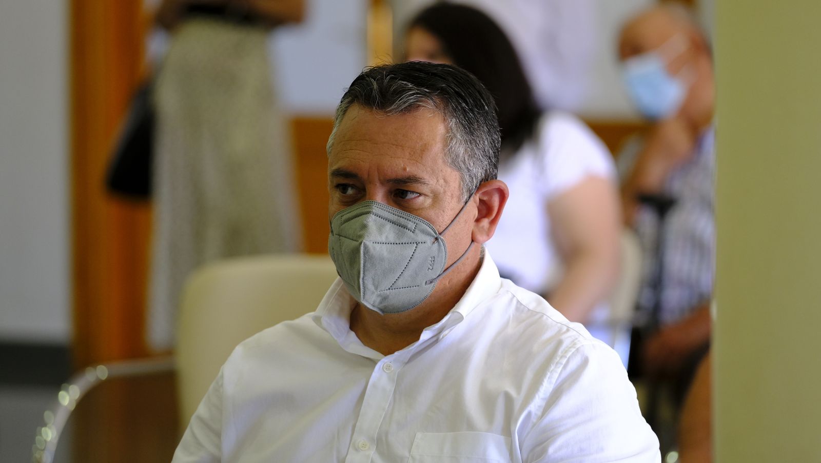 Juan Espadas, candidato a las primarias del PSOE, en Alhama y Bentarique. Almería