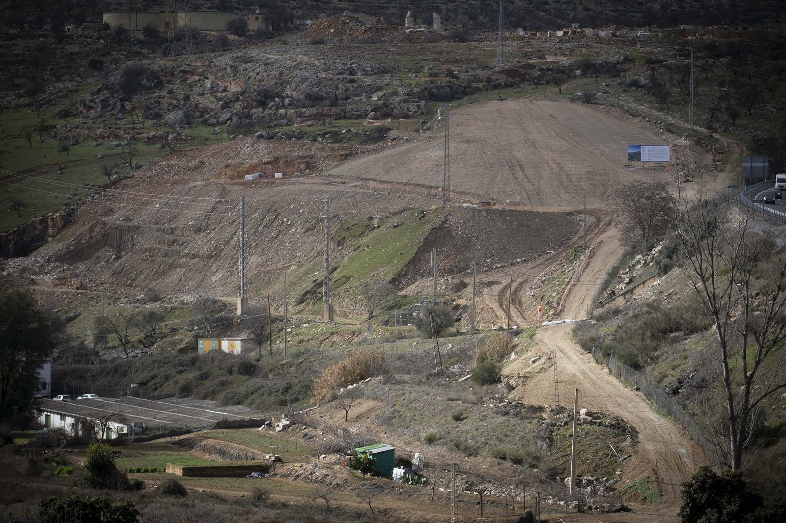 Obras en el tramo de A-92 de la Variante de Loja