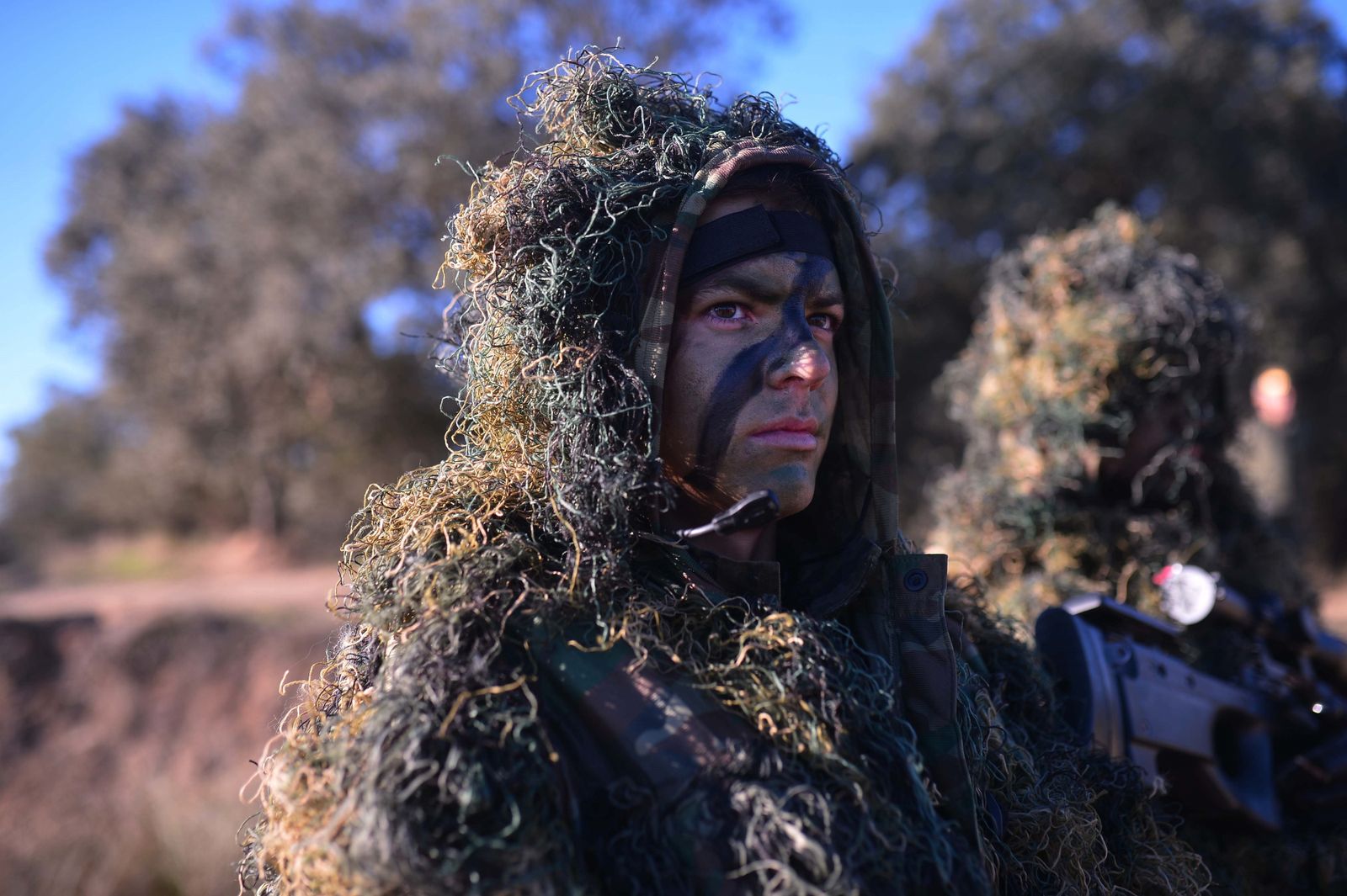 Maniobras del Ejército con destino a Letonia en Cerro Muriano