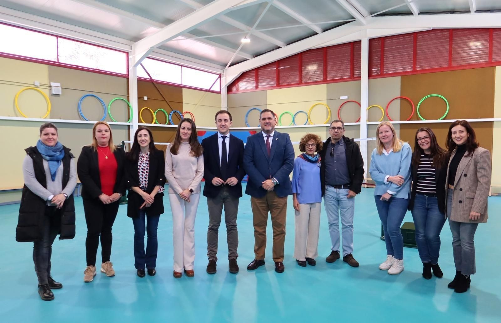Visita institucional a las nuevas instalaciones deportivas.