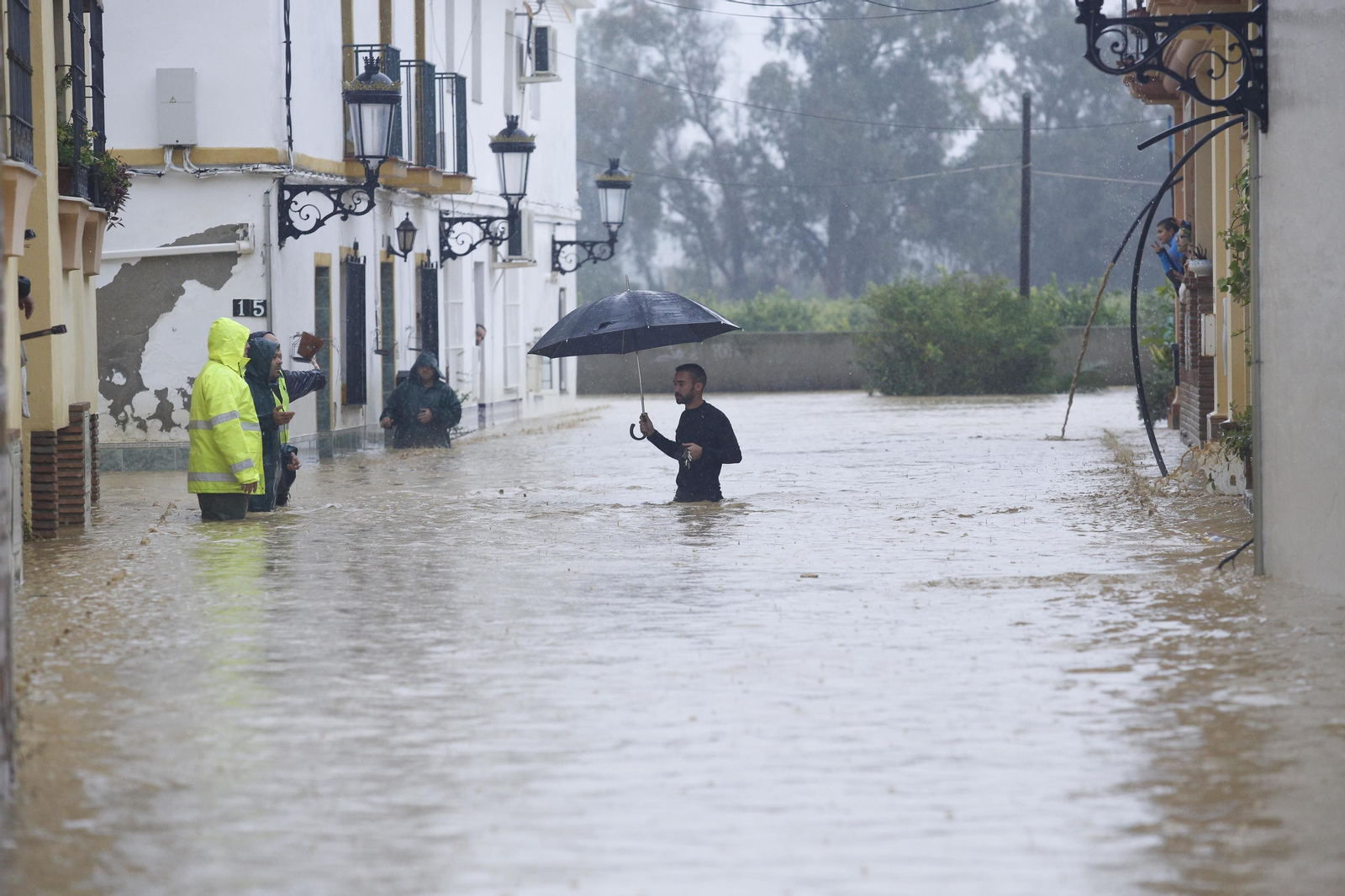 Imágenes de las fuertes lluvias en la provincia