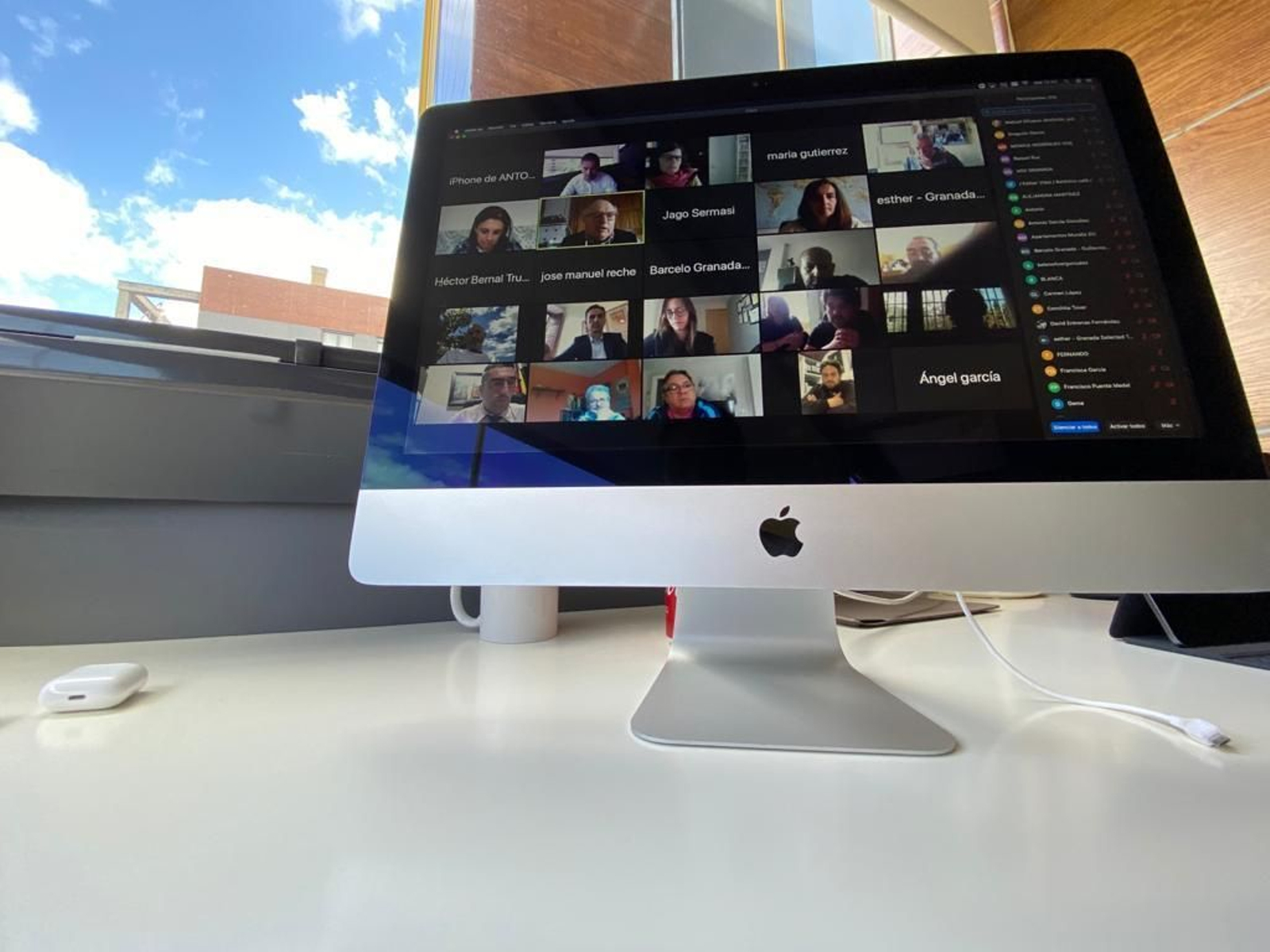 En la reunión telemática han participado hasta 70 personas