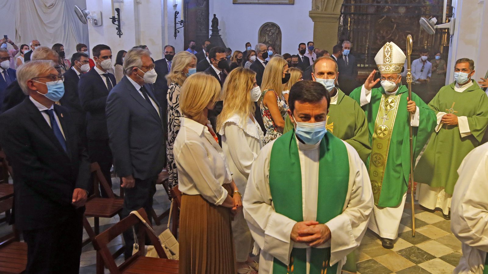 Bendición del retablo en la iglesia de San Lucas