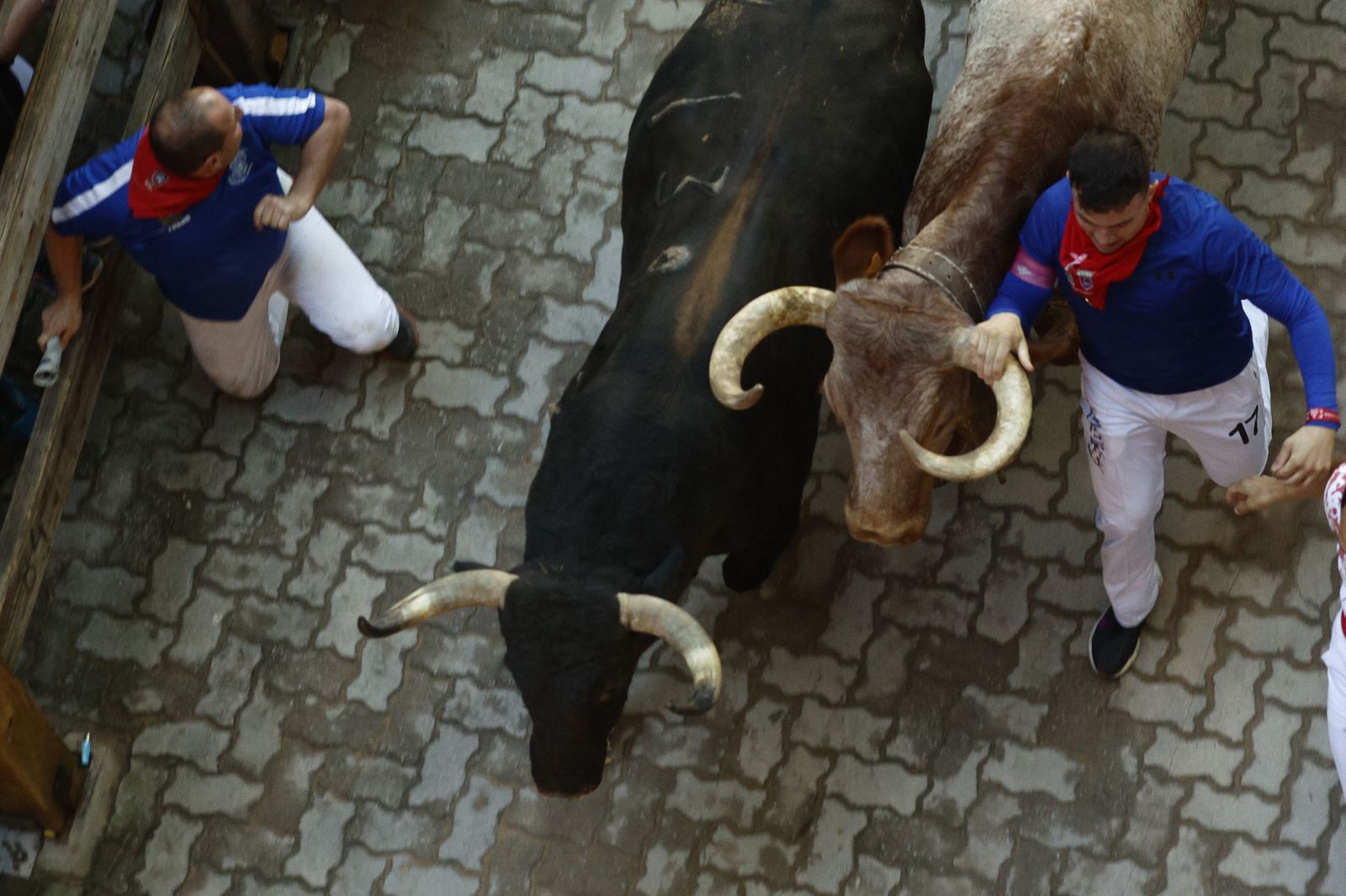 Cuarto encierro de los sanfermines con toros de Fuente Ymbro