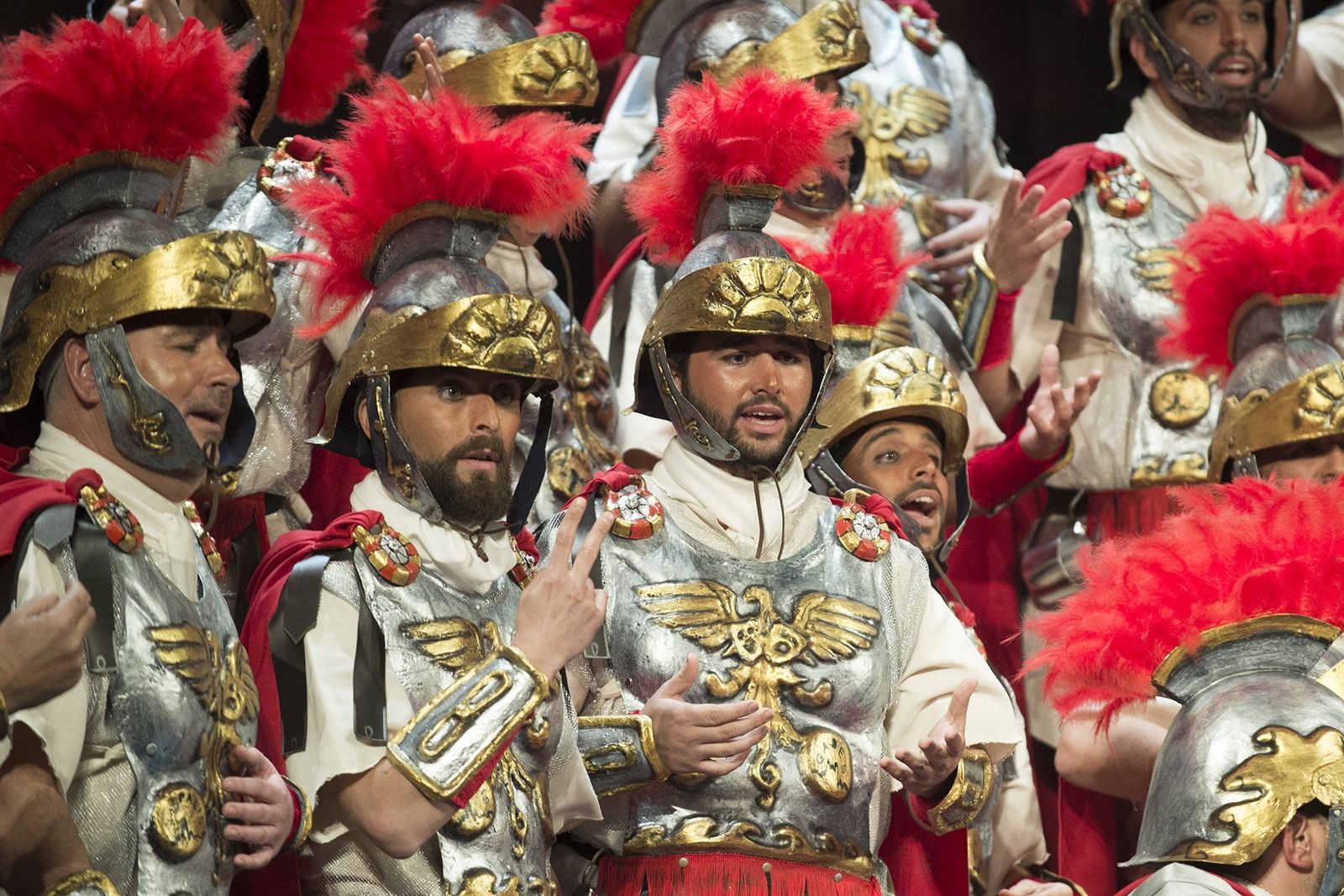 'La centuria', coro de Sevilla. La última agrupación romana que se ha visto por ahora. El coro de Sevilla actuó en las preliminares del pasado viernes.
