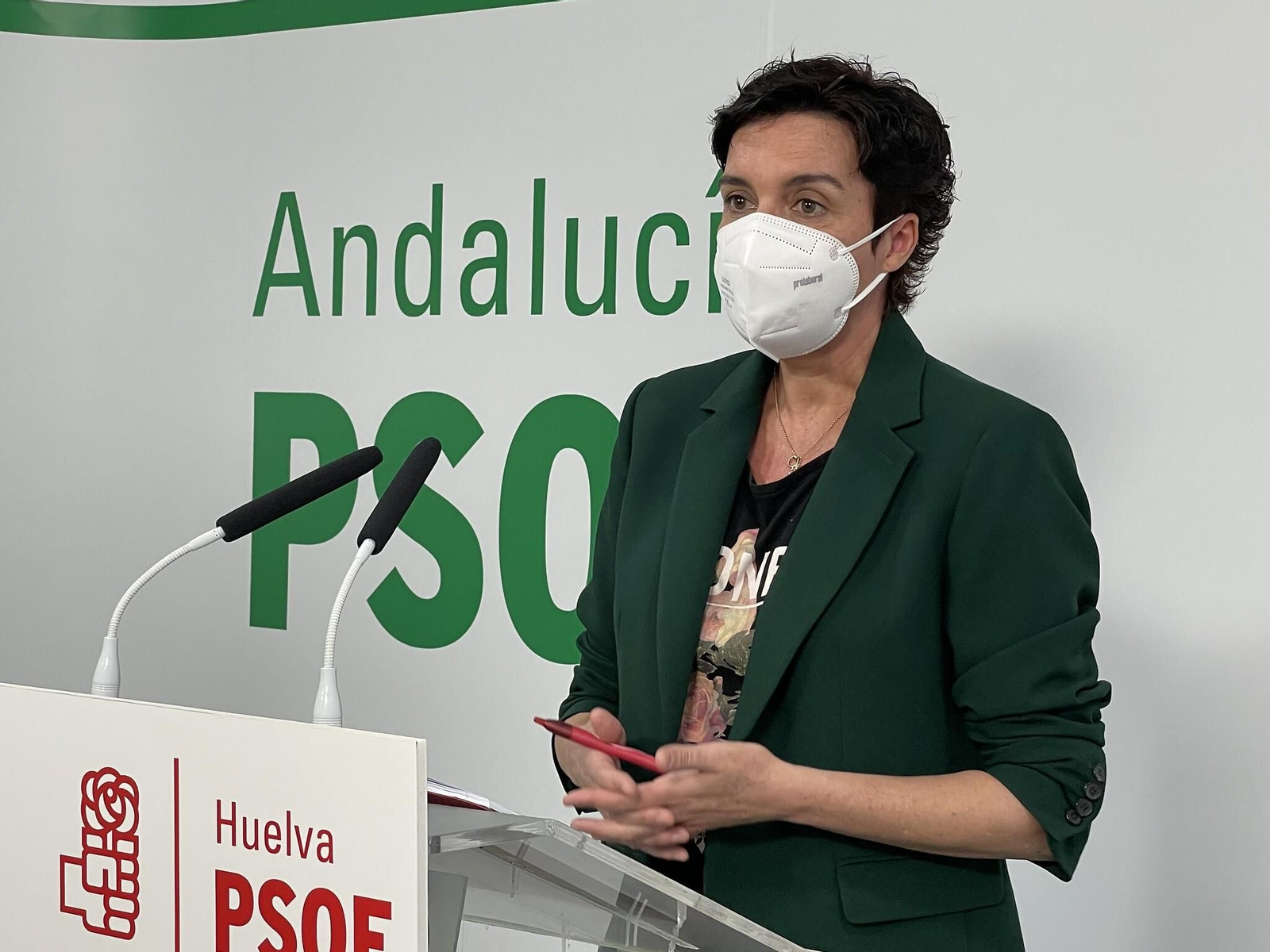 La socialista Susana Rivas, responsable de Educación en la Gestoral del PSOE Huelva.