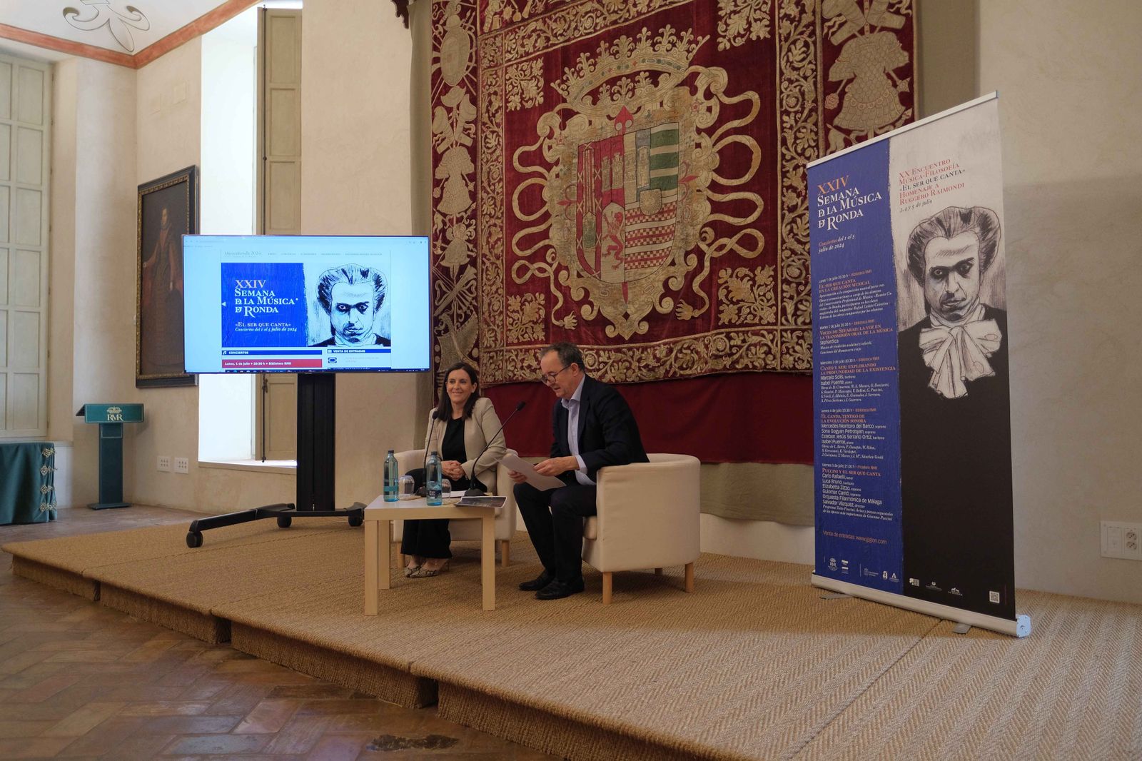 Presentación del programa en el Salón de Grados de la Real Maestranza.