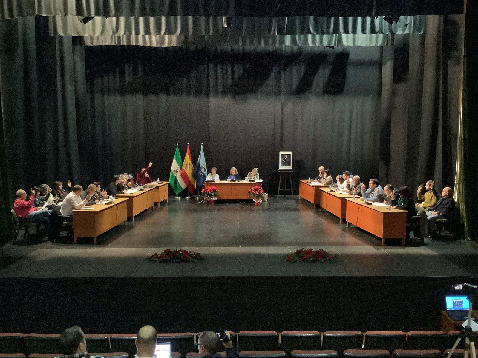 Imagen del pleno de Almuñécar este 27 de diciembre.