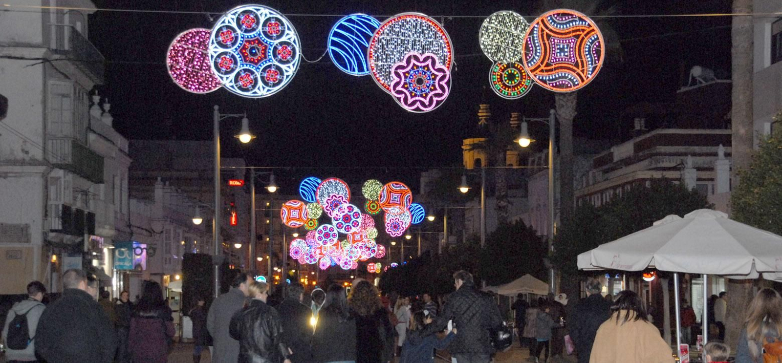 Navidad de 2013: arcos en la calle Real