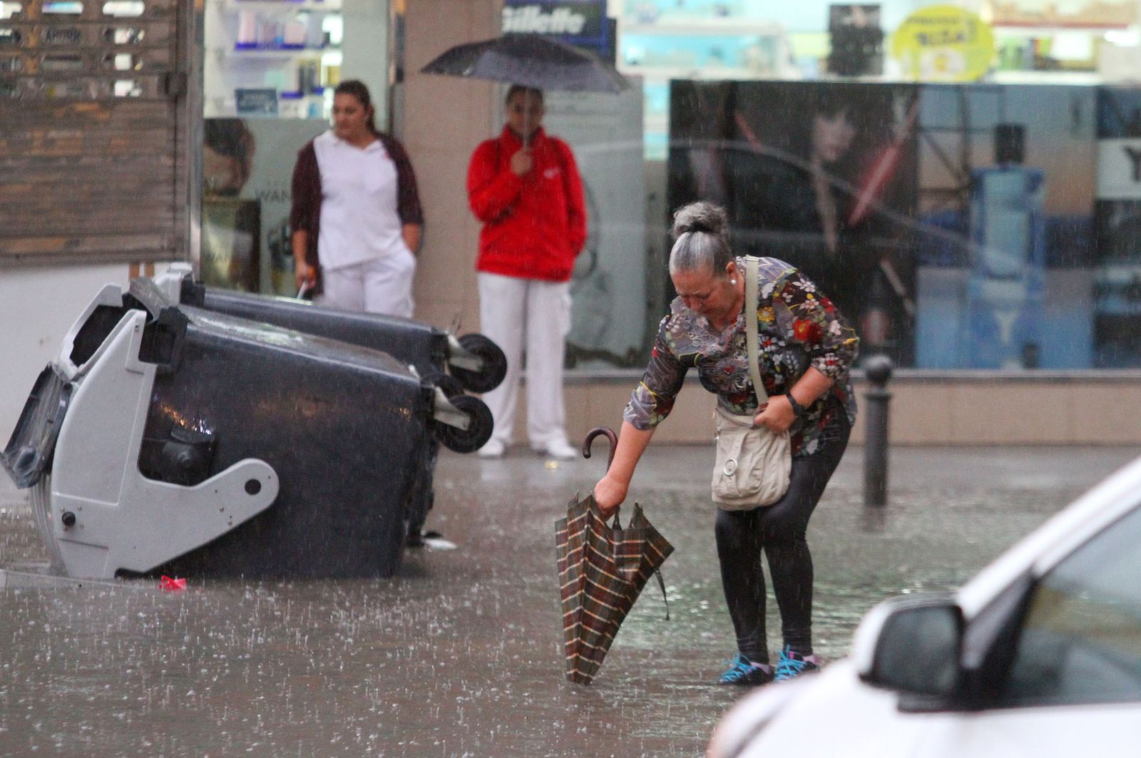 Temporal de lluvia en la capital ocurrido el pasado mes de octubre.